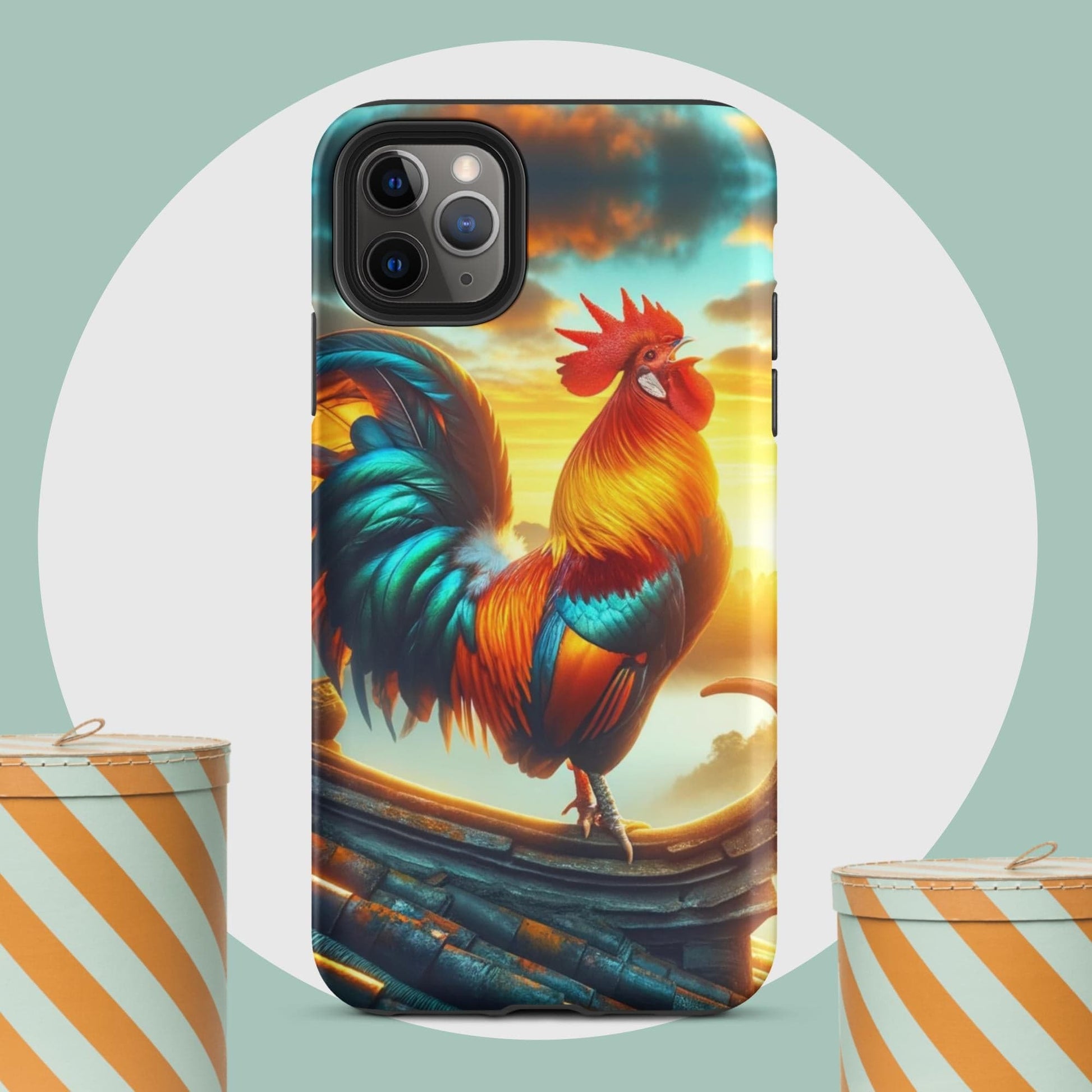 The Hologram Hook Up Matte / iPhone 11 Pro Max Rooster Tough Case for iPhone®