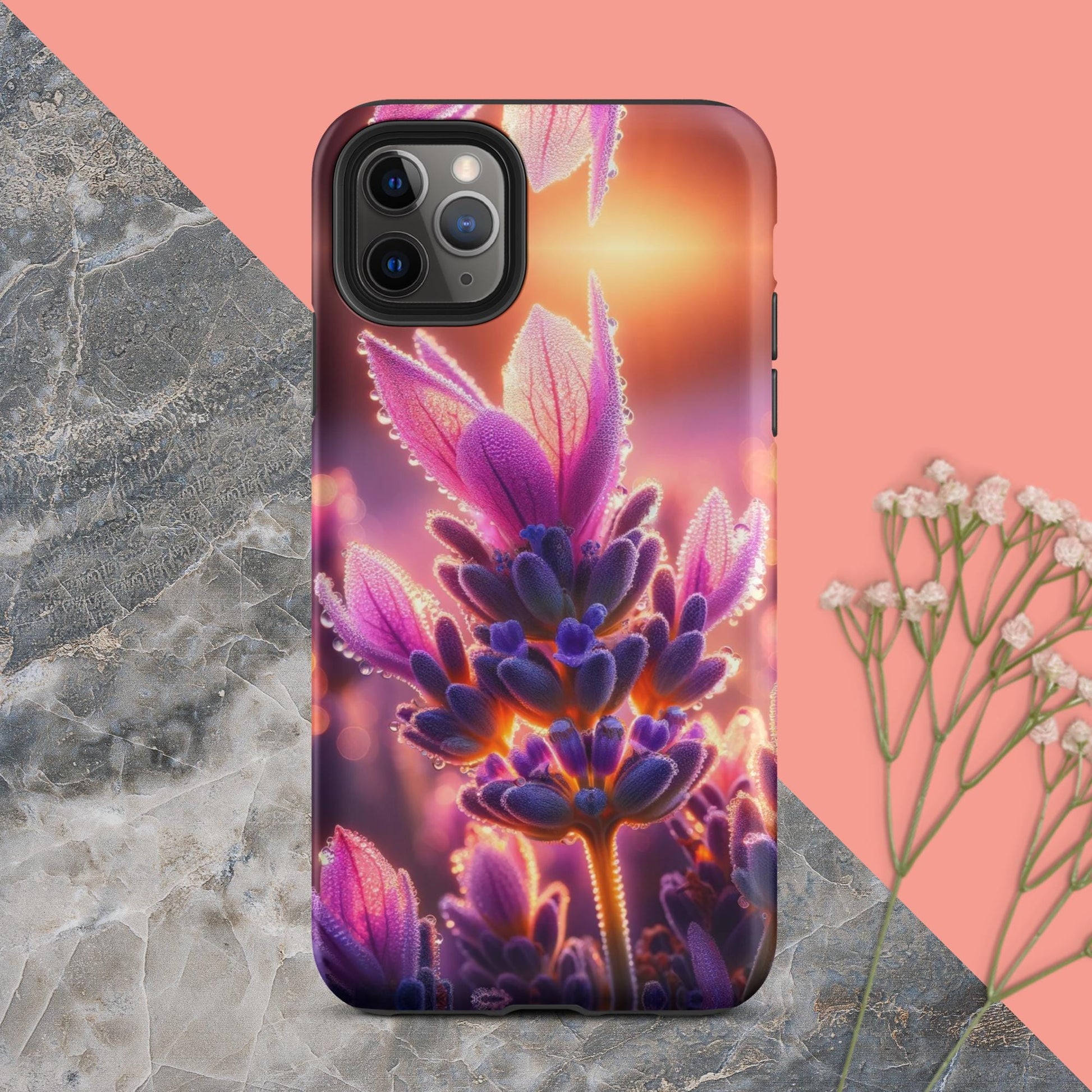 The Hologram Hook Up Matte / iPhone 11 Pro Max Sunrise Lavender Tough Case for iPhone®