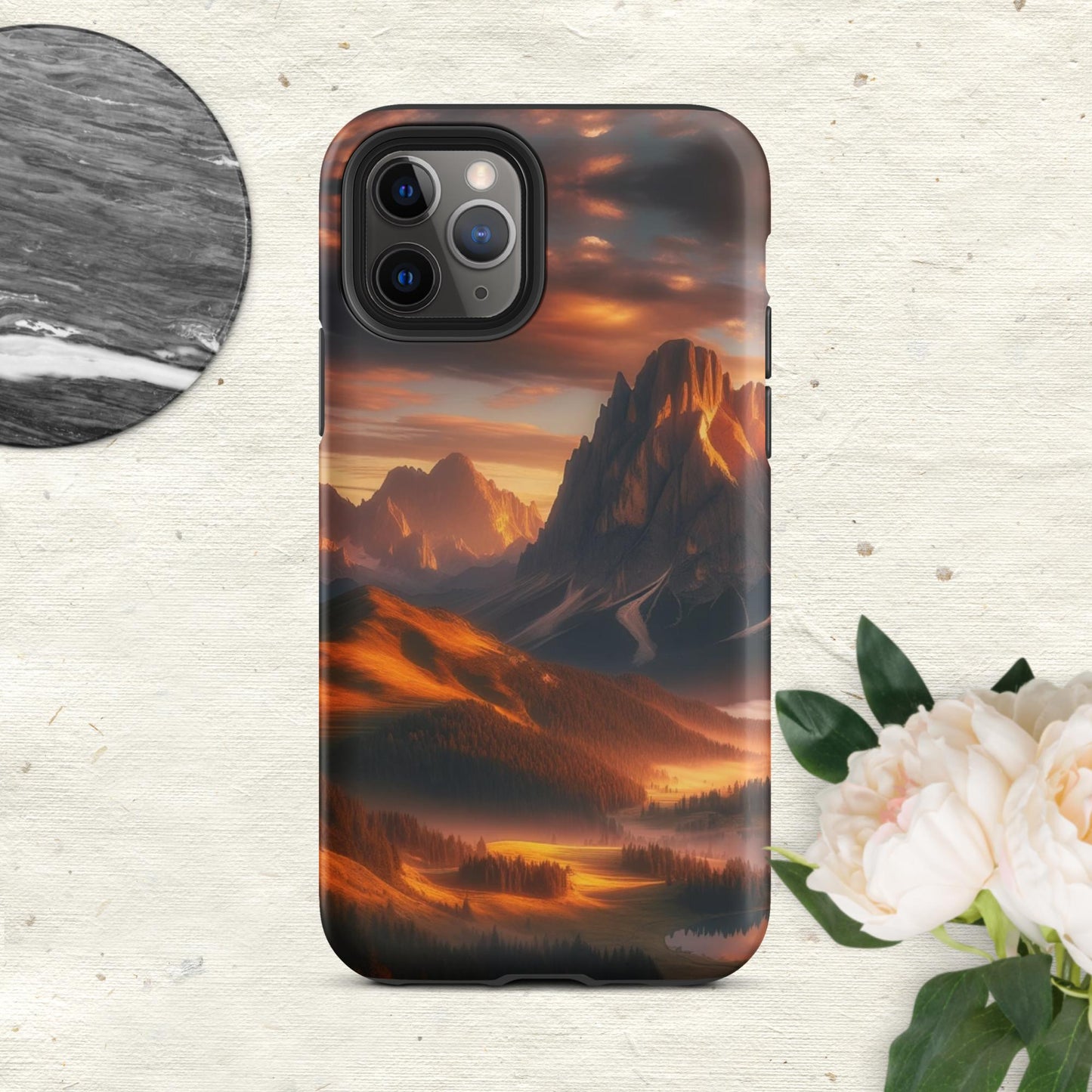 The Hologram Hook Up Matte / iPhone 11 Pro Mountain Sunset Tough Case for iPhone®