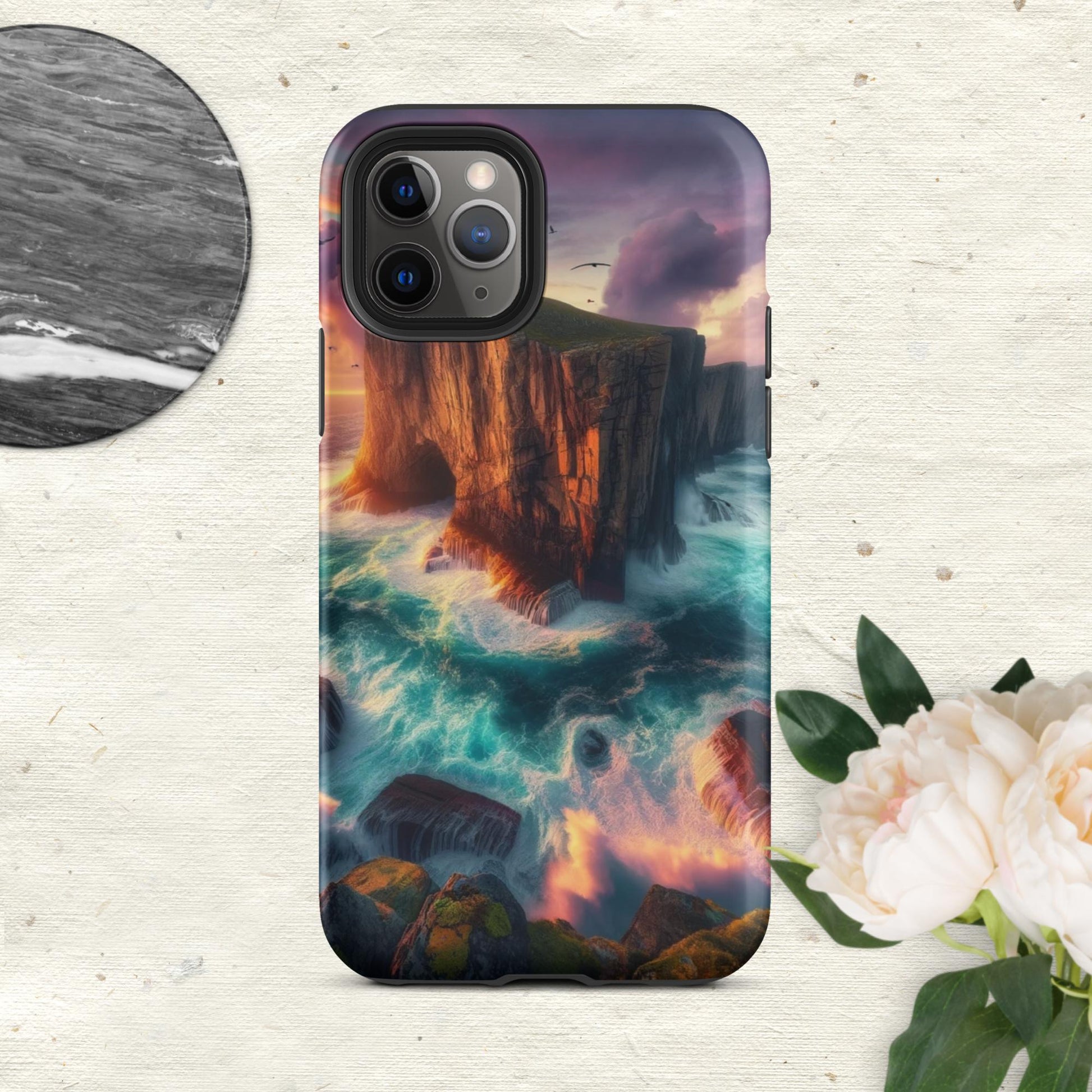 The Hologram Hook Up Matte / iPhone 11 Pro Ocean Cliff Tough Case for iPhone®