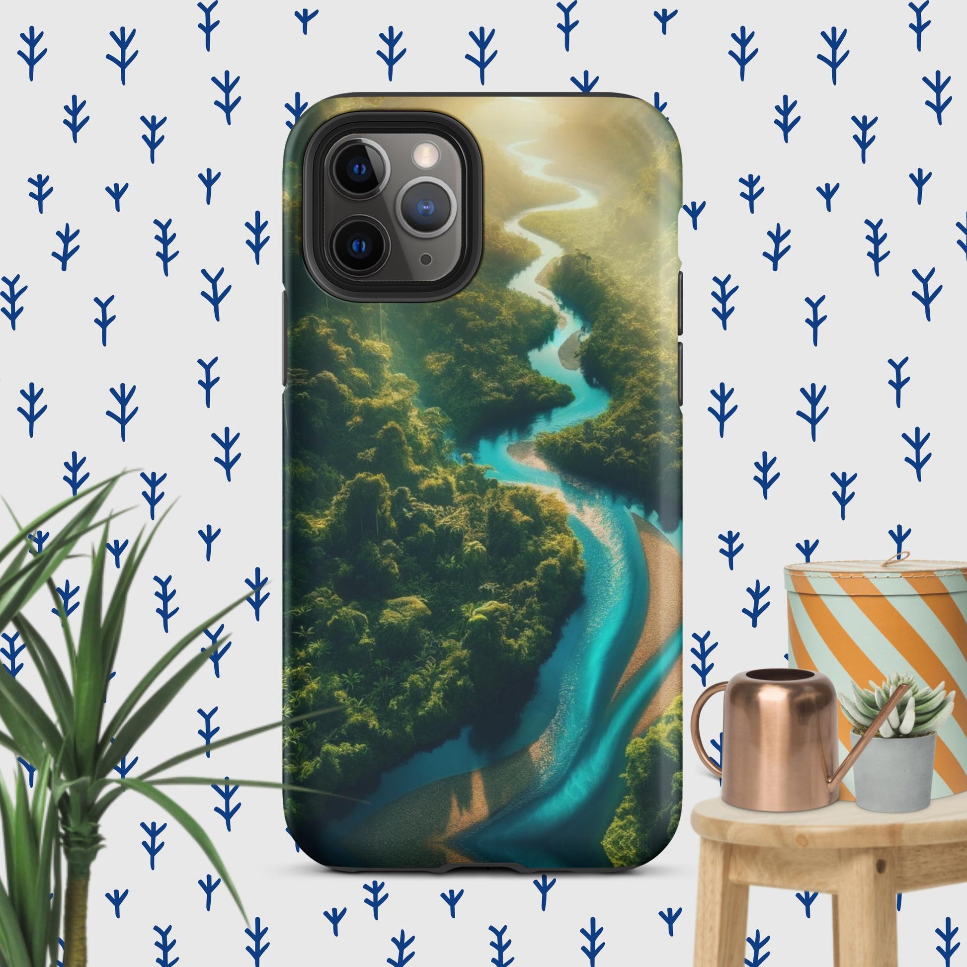 The Hologram Hook Up Matte / iPhone 11 Pro Rainforest River Tough Case for iPhone®