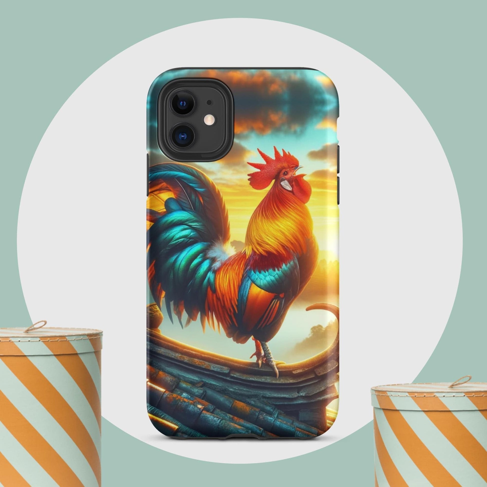 The Hologram Hook Up Matte / iPhone 11 Rooster Tough Case for iPhone®