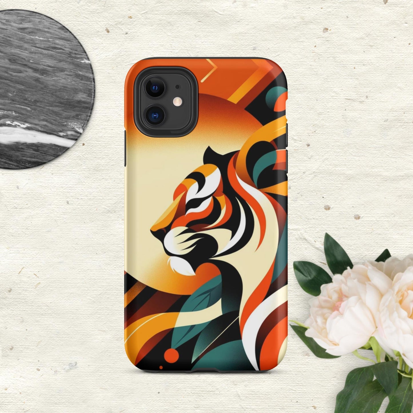 The Hologram Hook Up Matte / iPhone 11 Tiger Icon Tough Case for iPhone®