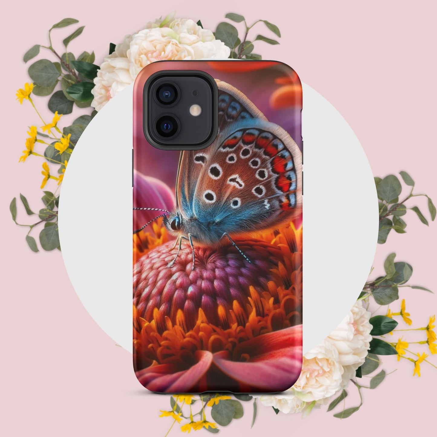 The Hologram Hook Up Matte / iPhone 12 Butterfly Abode Tough Case for iPhone®