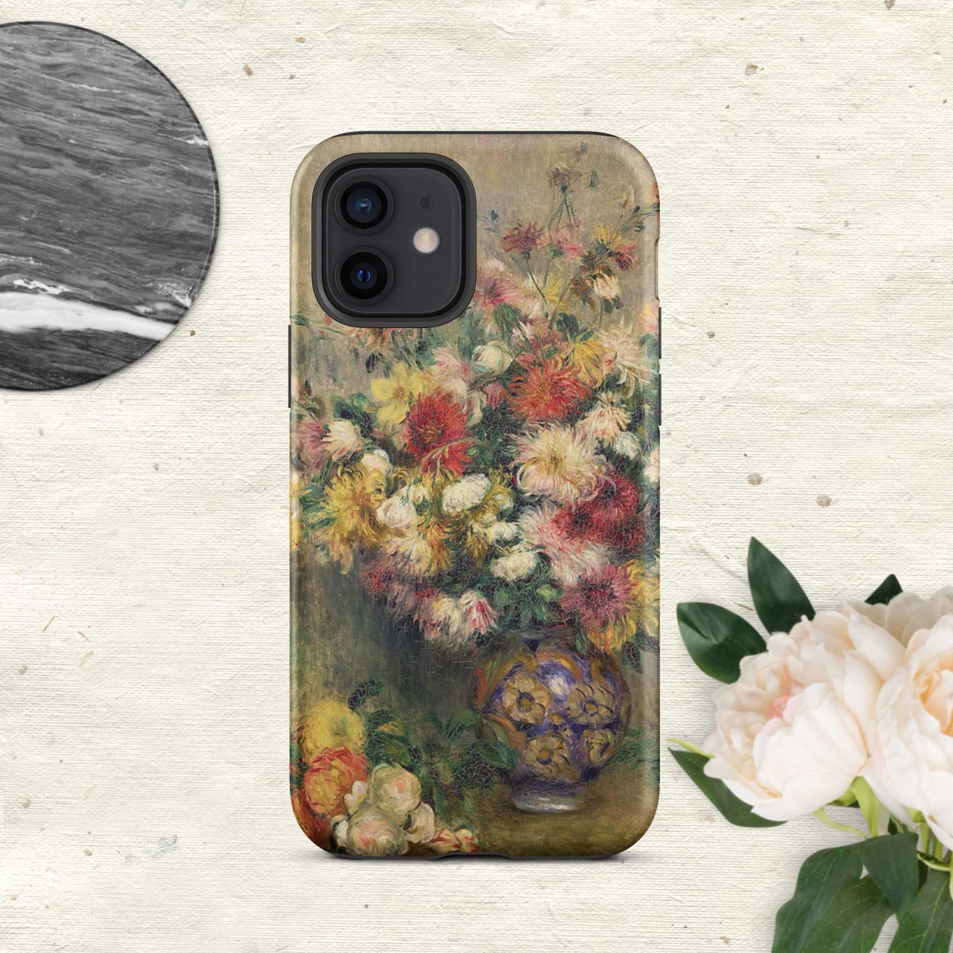 The Hologram Hook Up Matte / iPhone 12 Dahlias Renoir Tough Case for iPhone®