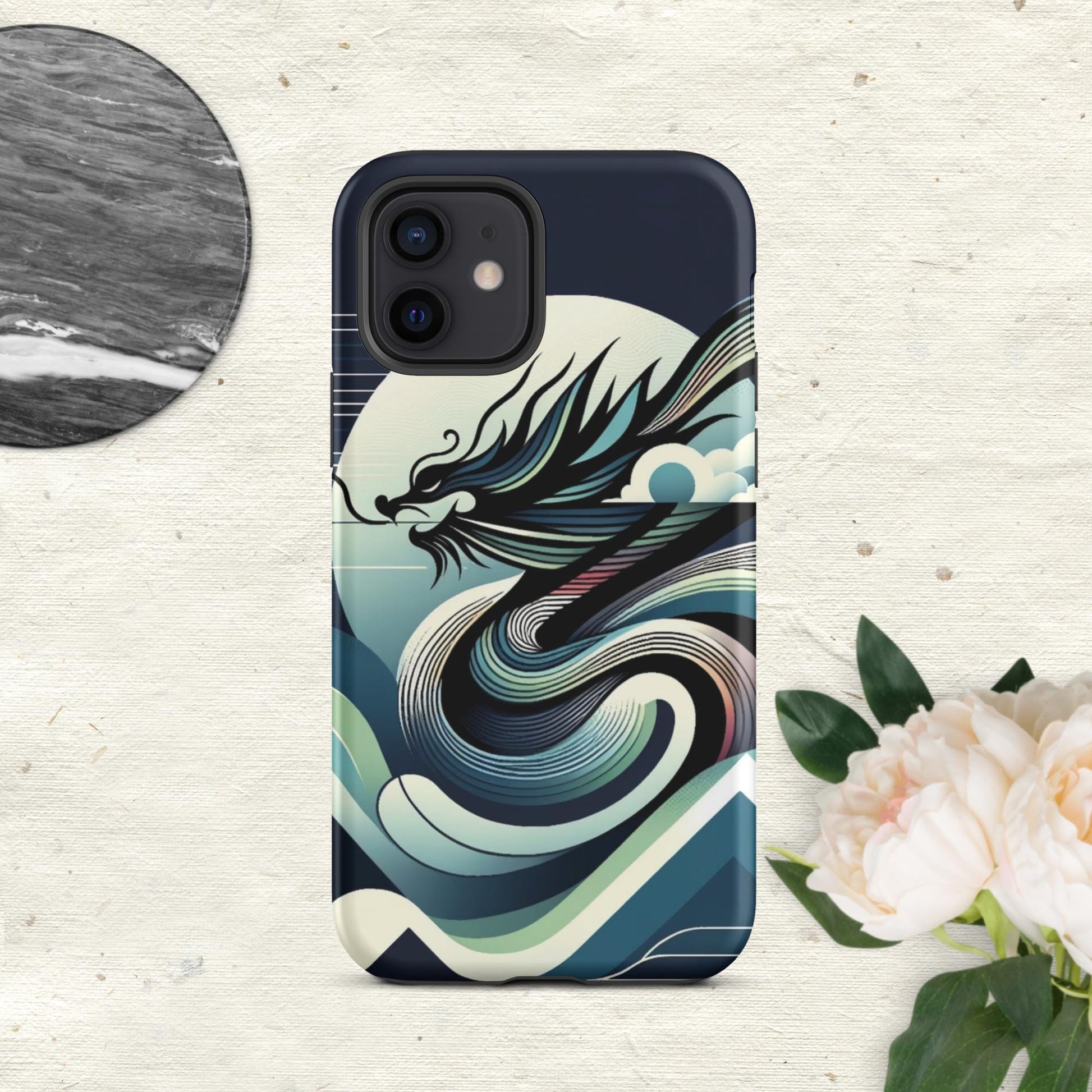 The Hologram Hook Up Matte / iPhone 12 Dragon Icon Tough Case for iPhone®