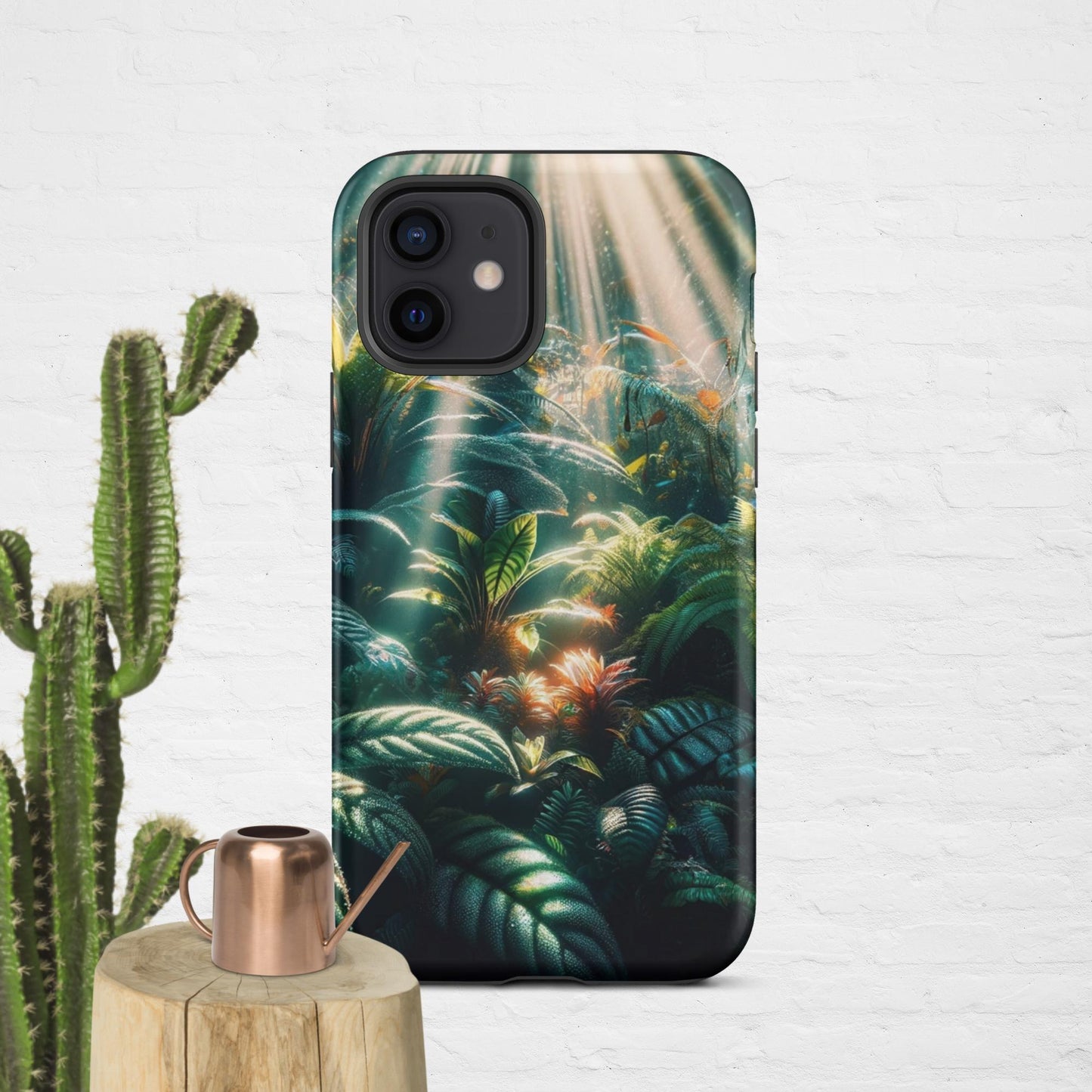 The Hologram Hook Up Matte / iPhone 12 Jungle Sun Rays Tough Case for iPhone®