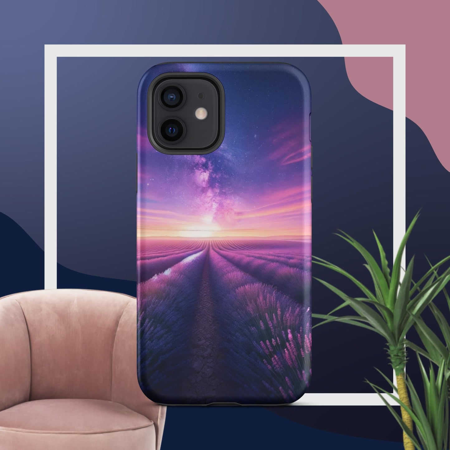 The Hologram Hook Up Matte / iPhone 12 Lavender Fields Forever Tough Case for iPhone®
