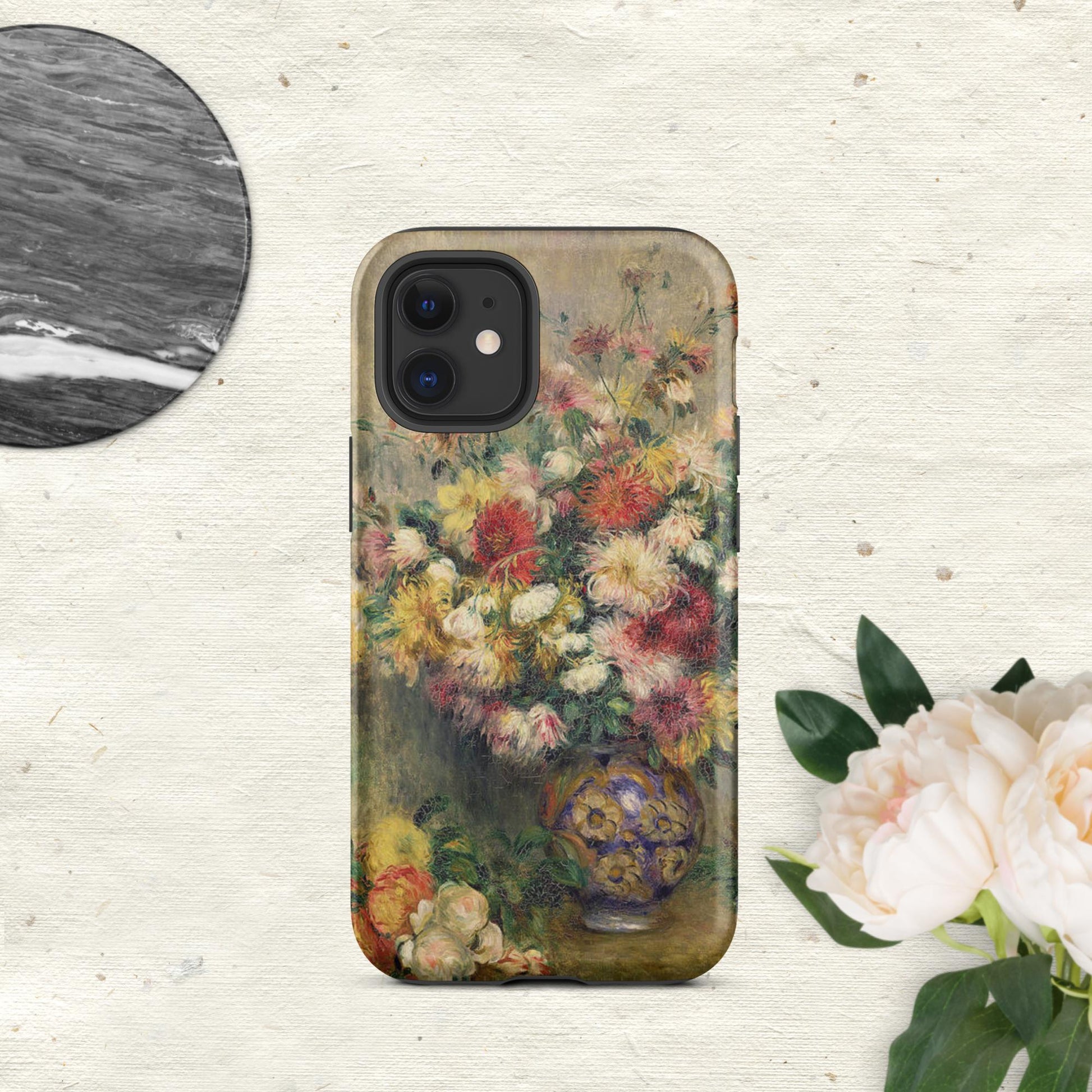 The Hologram Hook Up Matte / iPhone 12 mini Dahlias Renoir Tough Case for iPhone®