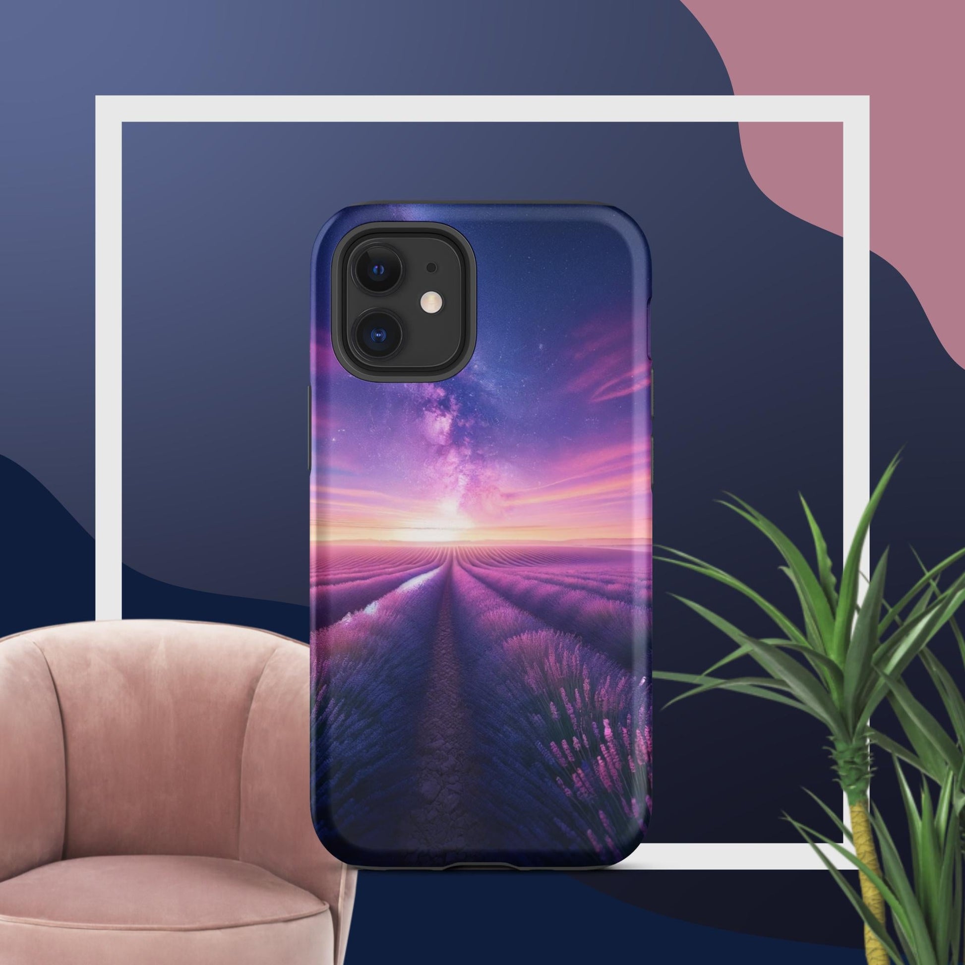The Hologram Hook Up Matte / iPhone 12 mini Lavender Fields Forever Tough Case for iPhone®