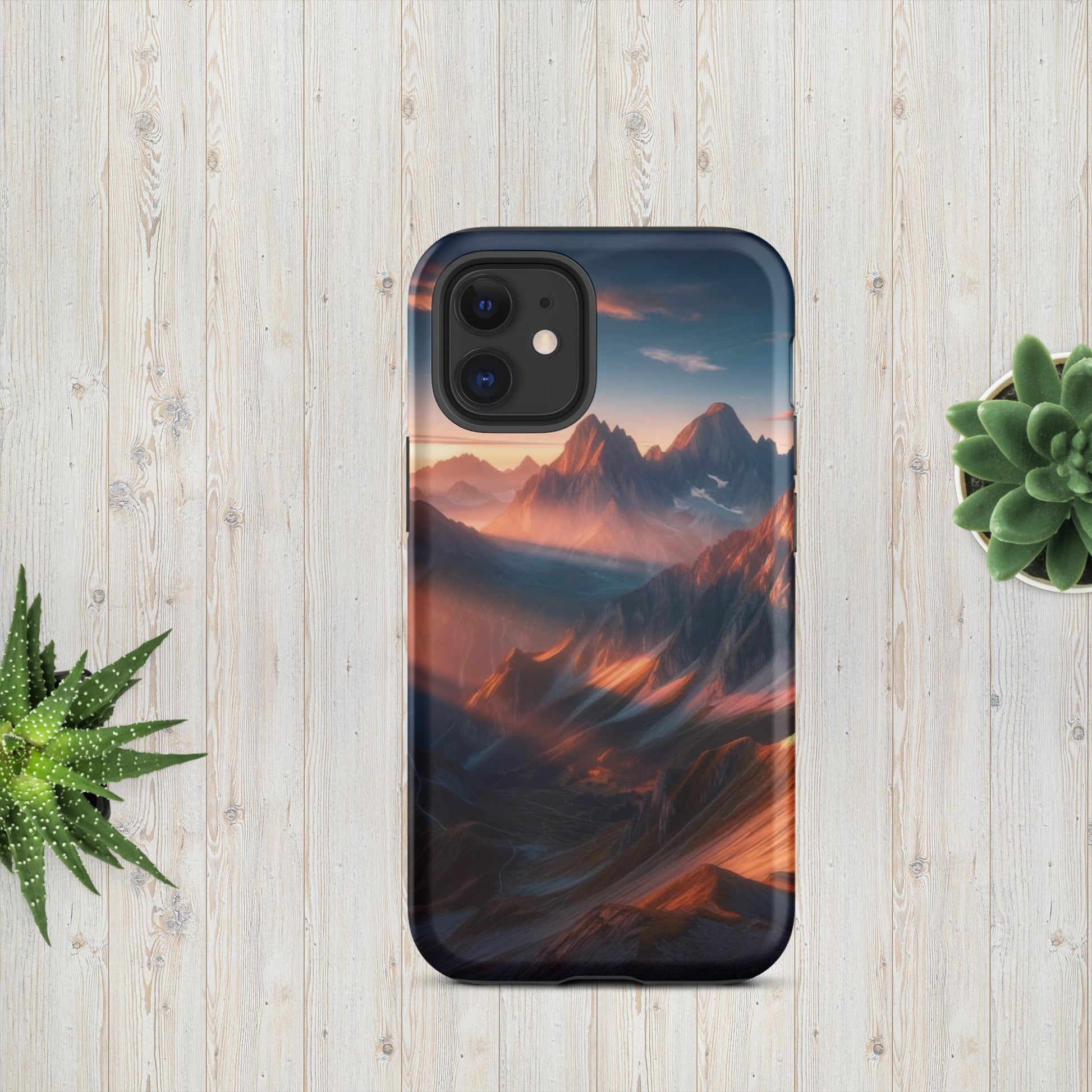 The Hologram Hook Up Matte / iPhone 12 mini Mountain Mornings Tough Case for iPhone®