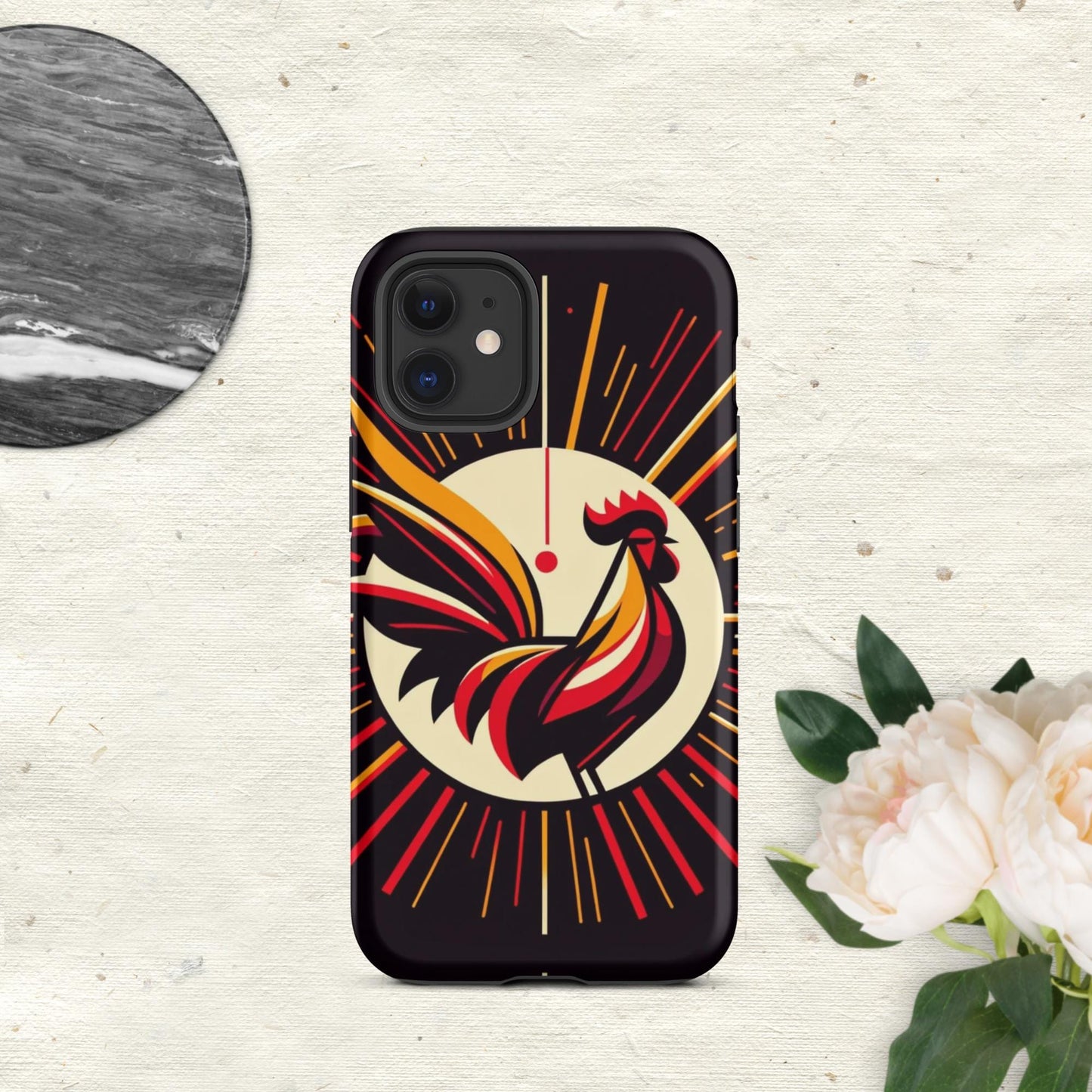 The Hologram Hook Up Matte / iPhone 12 mini Rooster Icon Tough Case for iPhone®