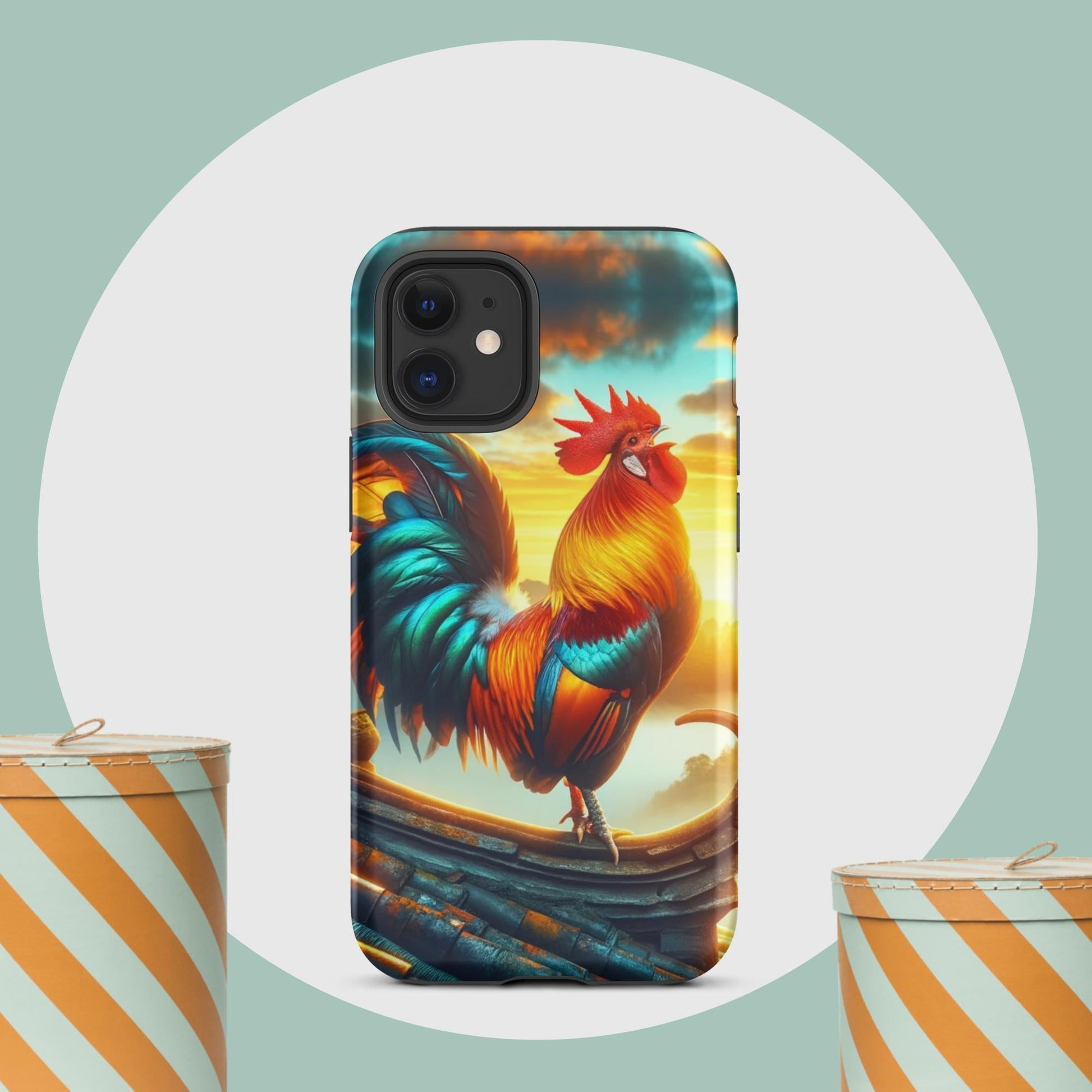 The Hologram Hook Up Matte / iPhone 12 mini Rooster Tough Case for iPhone®