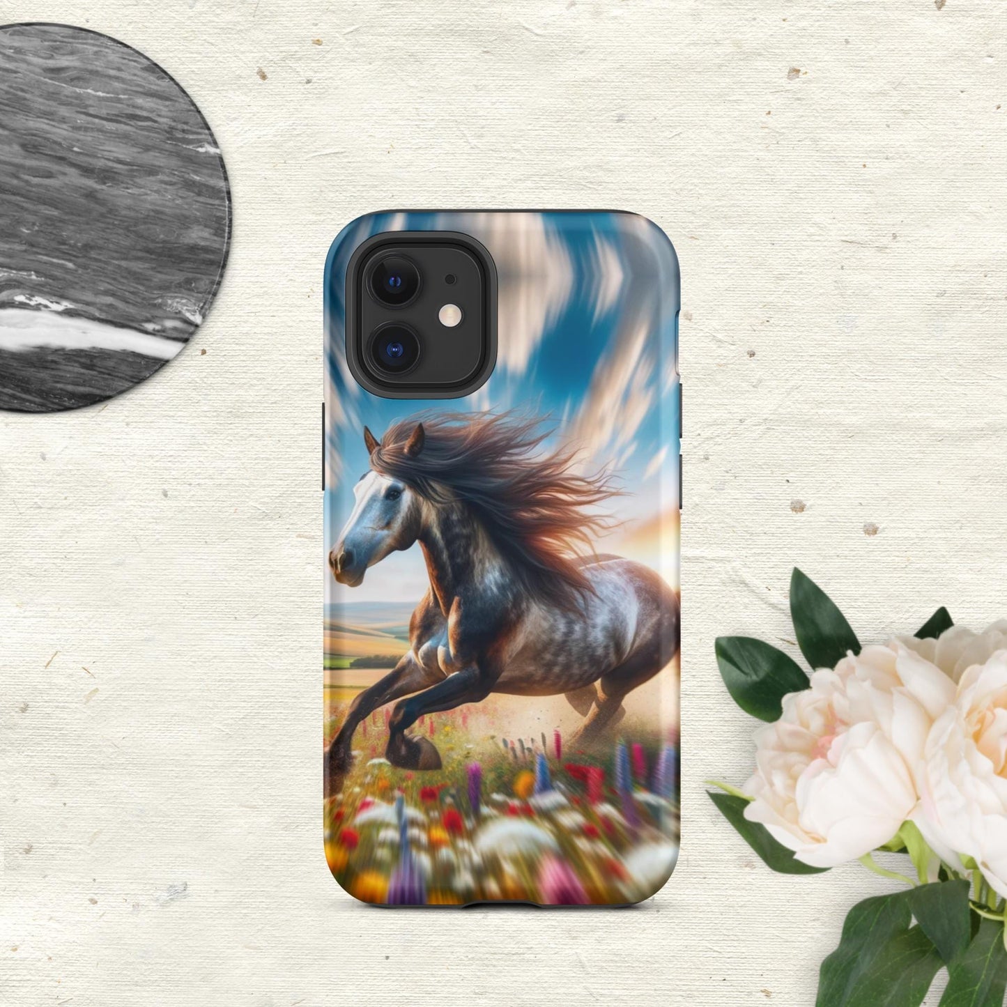 The Hologram Hook Up Matte / iPhone 12 mini Speed Horse Tough Case for iPhone®