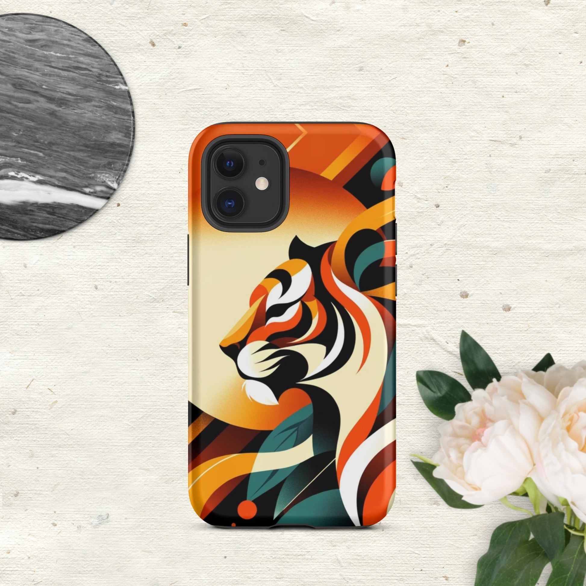 The Hologram Hook Up Matte / iPhone 12 mini Tiger Icon Tough Case for iPhone®