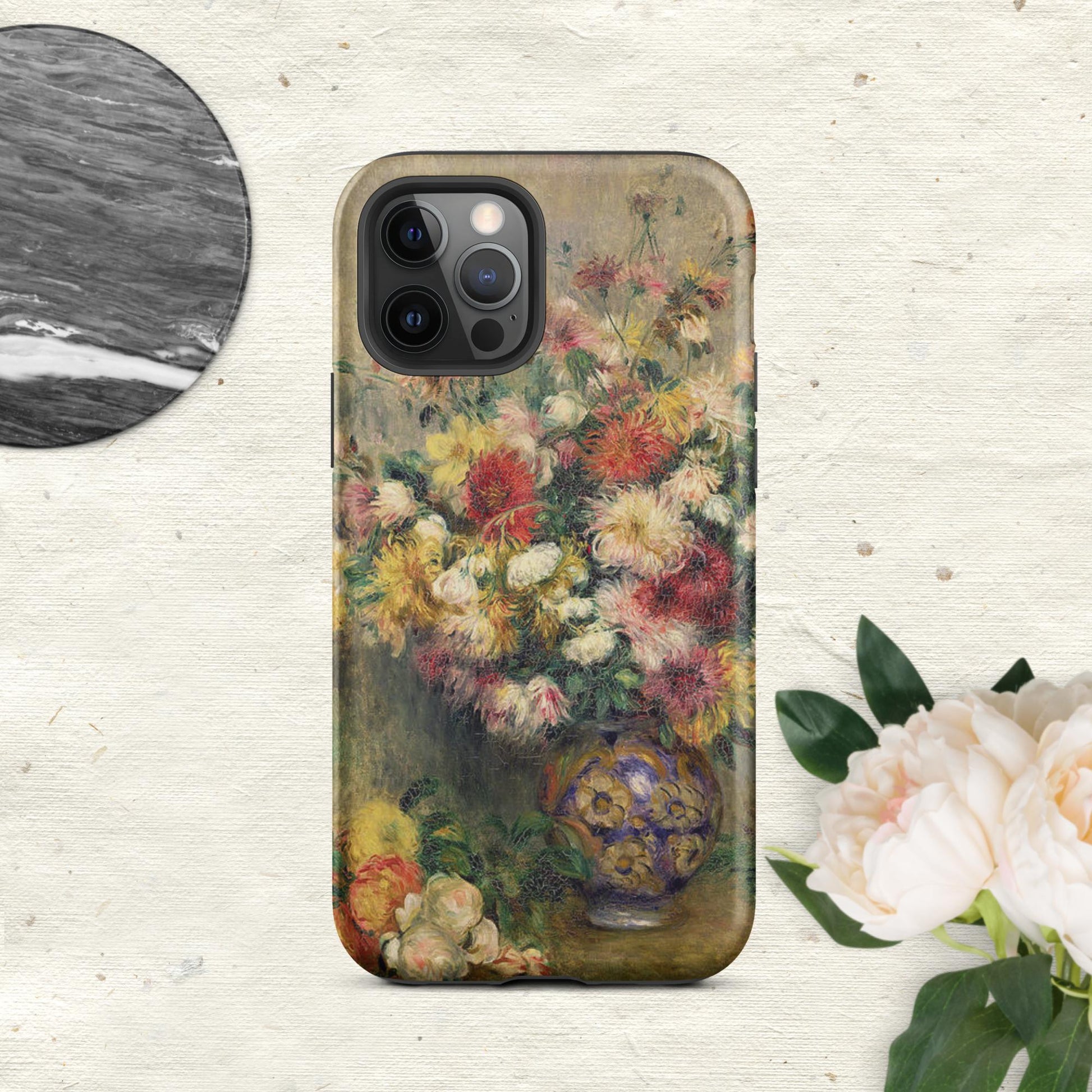 The Hologram Hook Up Matte / iPhone 12 Pro Dahlias Renoir Tough Case for iPhone®