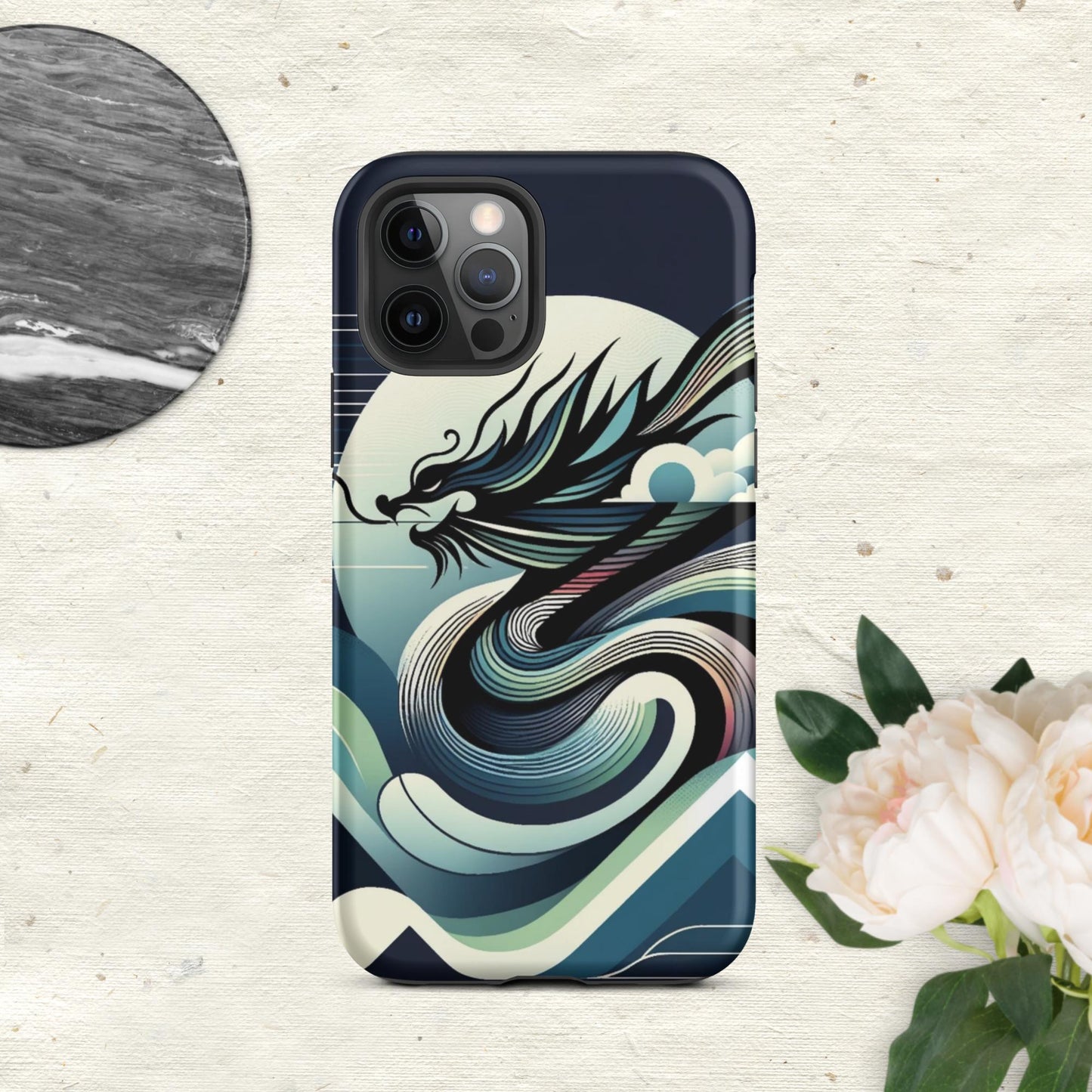The Hologram Hook Up Matte / iPhone 12 Pro Dragon Icon Tough Case for iPhone®