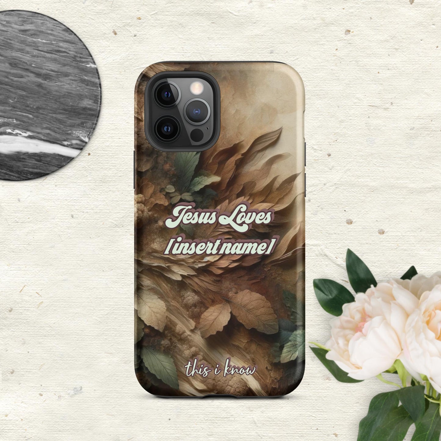 Trendyguard Matte / iPhone 12 Pro Jesus Loves [insertname] This I Know | Custom Tough Case for iPhone®