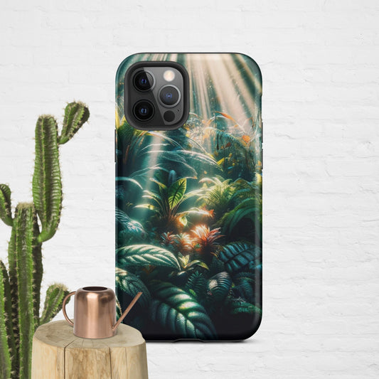 The Hologram Hook Up Matte / iPhone 12 Pro Jungle Sun Rays Tough Case for iPhone®