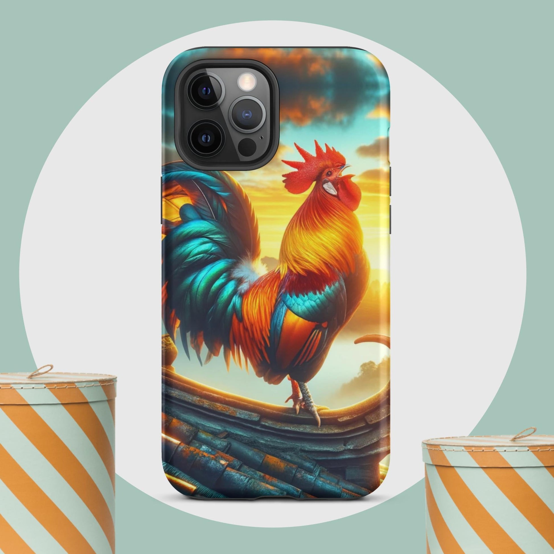 The Hologram Hook Up Matte / iPhone 12 Pro Max Rooster Tough Case for iPhone®