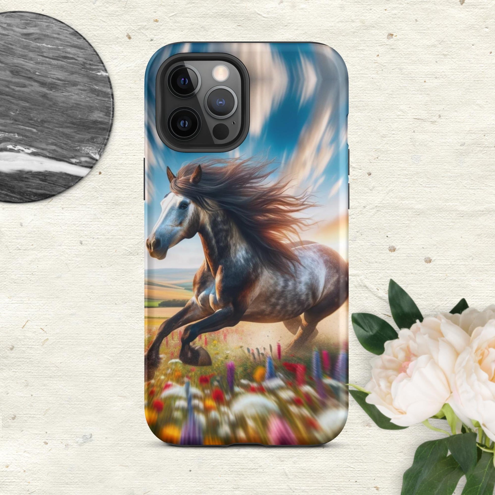 The Hologram Hook Up Matte / iPhone 12 Pro Max Speed Horse Tough Case for iPhone®