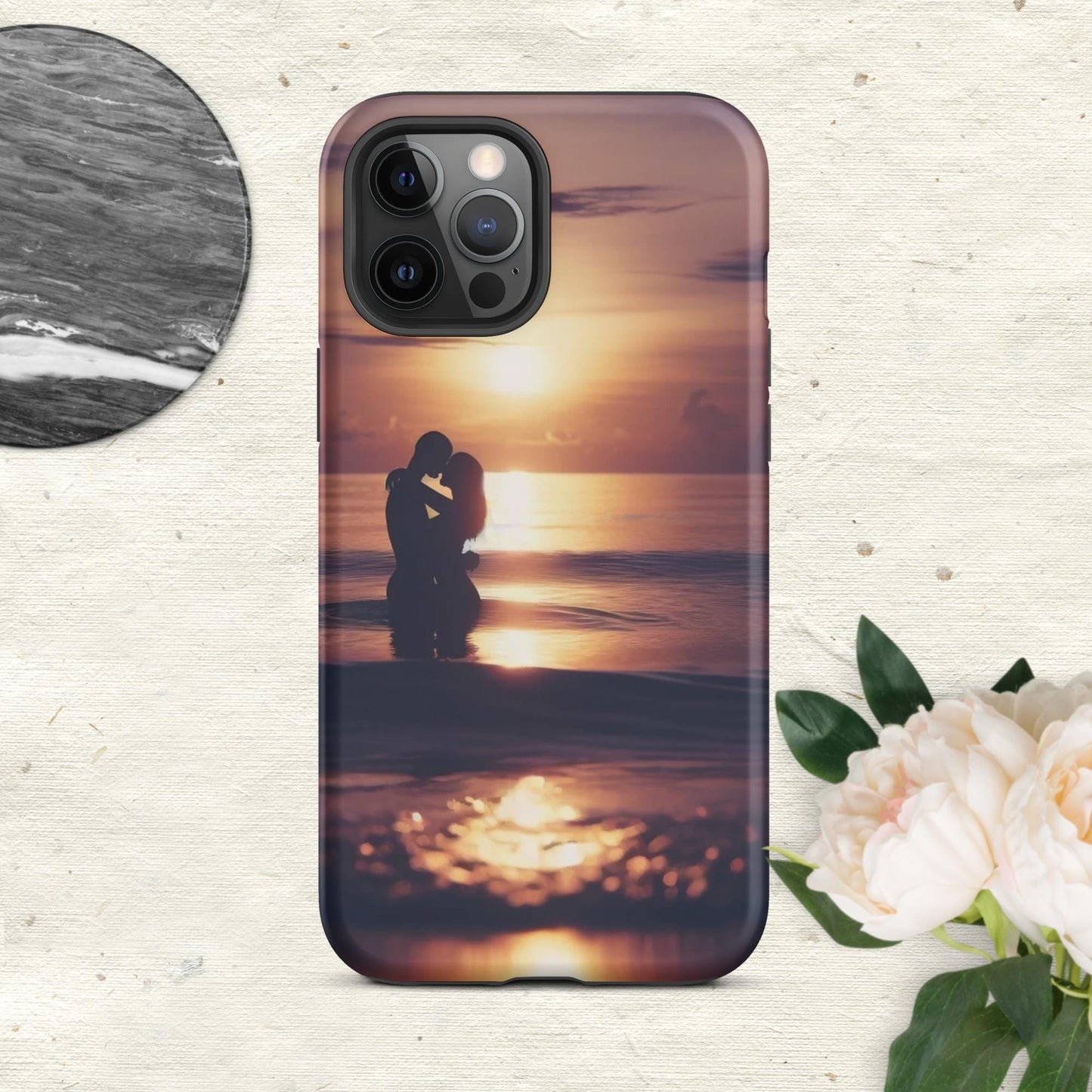 The Hologram Hook Up Matte / iPhone 12 Pro Max Sunset Love Tough Case for iPhone®
