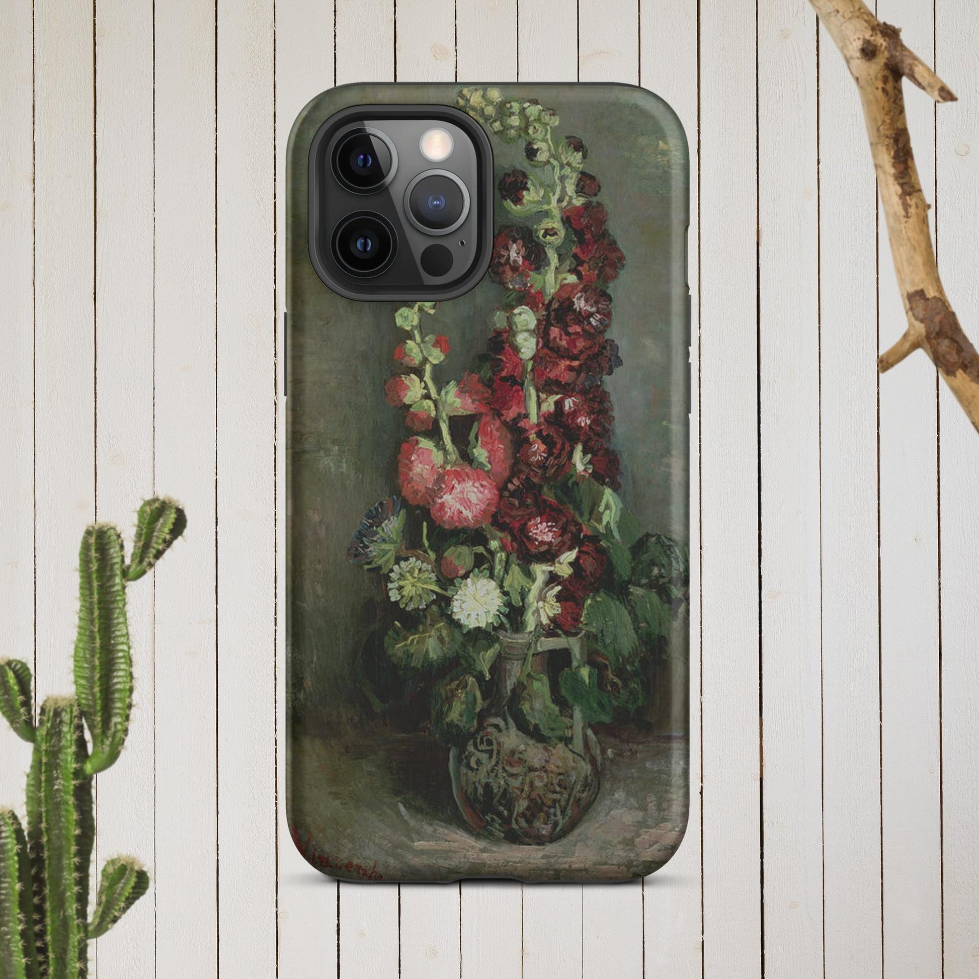 The Hologram Hook Up Matte / iPhone 12 Pro Max Vincent's Hollyhocks Tough Case for iPhone®