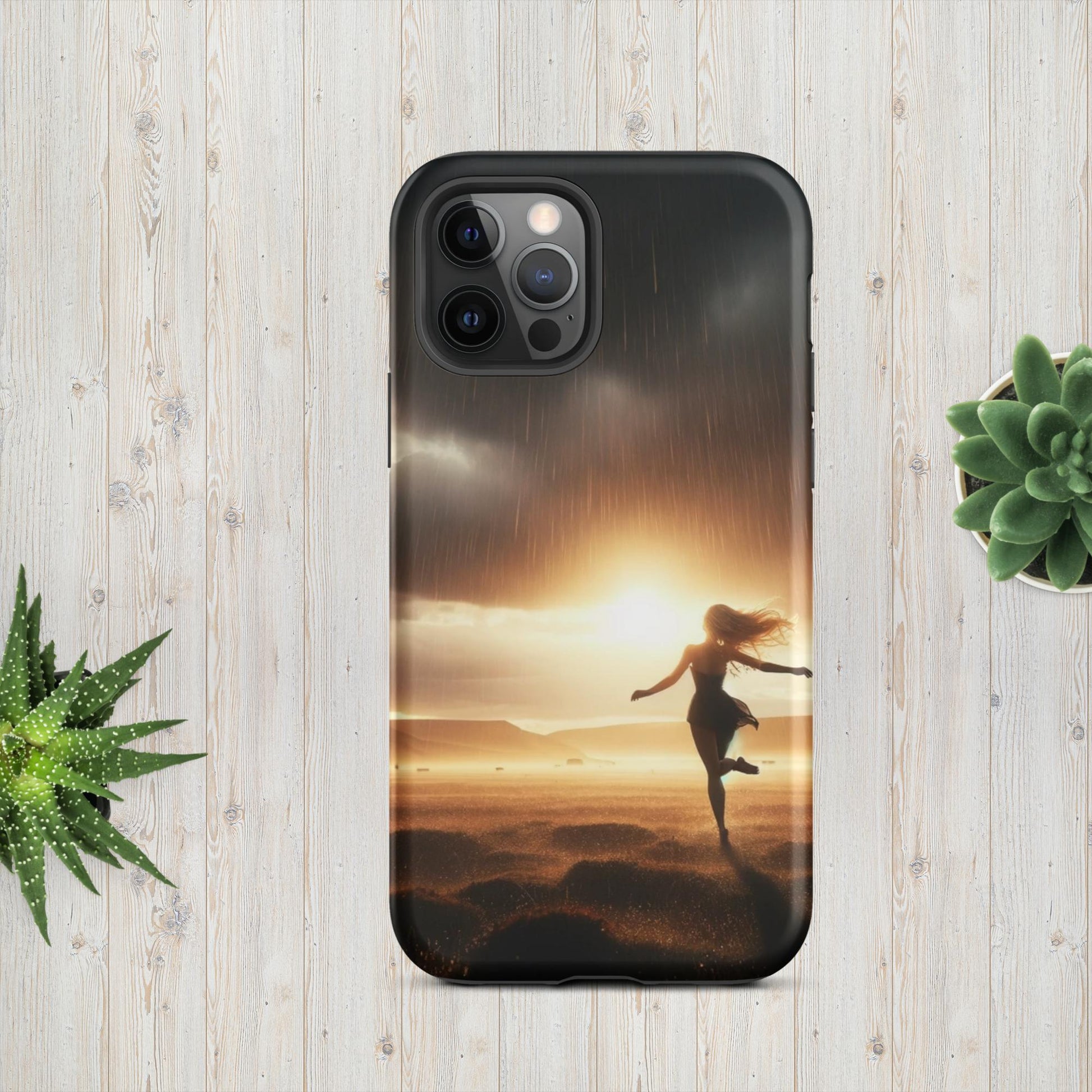 The Hologram Hook Up Matte / iPhone 12 Pro Rain Dancer Tough Case for iPhone®