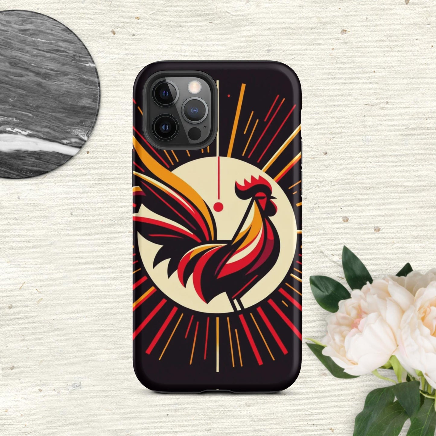 The Hologram Hook Up Matte / iPhone 12 Pro Rooster Icon Tough Case for iPhone®