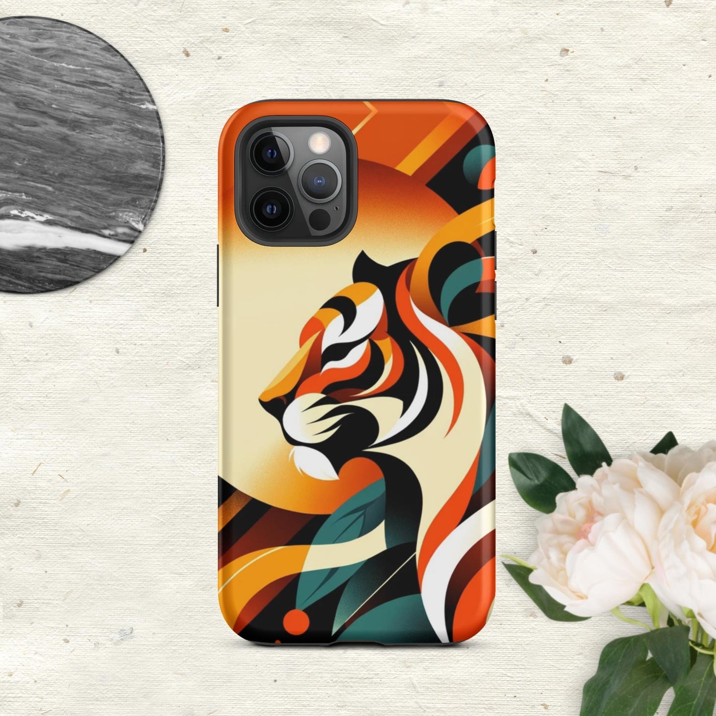 The Hologram Hook Up Matte / iPhone 12 Pro Tiger Icon Tough Case for iPhone®