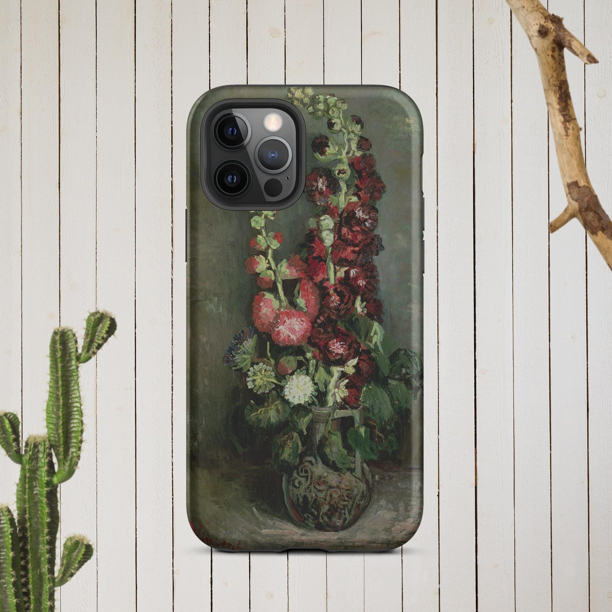 The Hologram Hook Up Matte / iPhone 12 Pro Vincent's Hollyhocks Tough Case for iPhone®