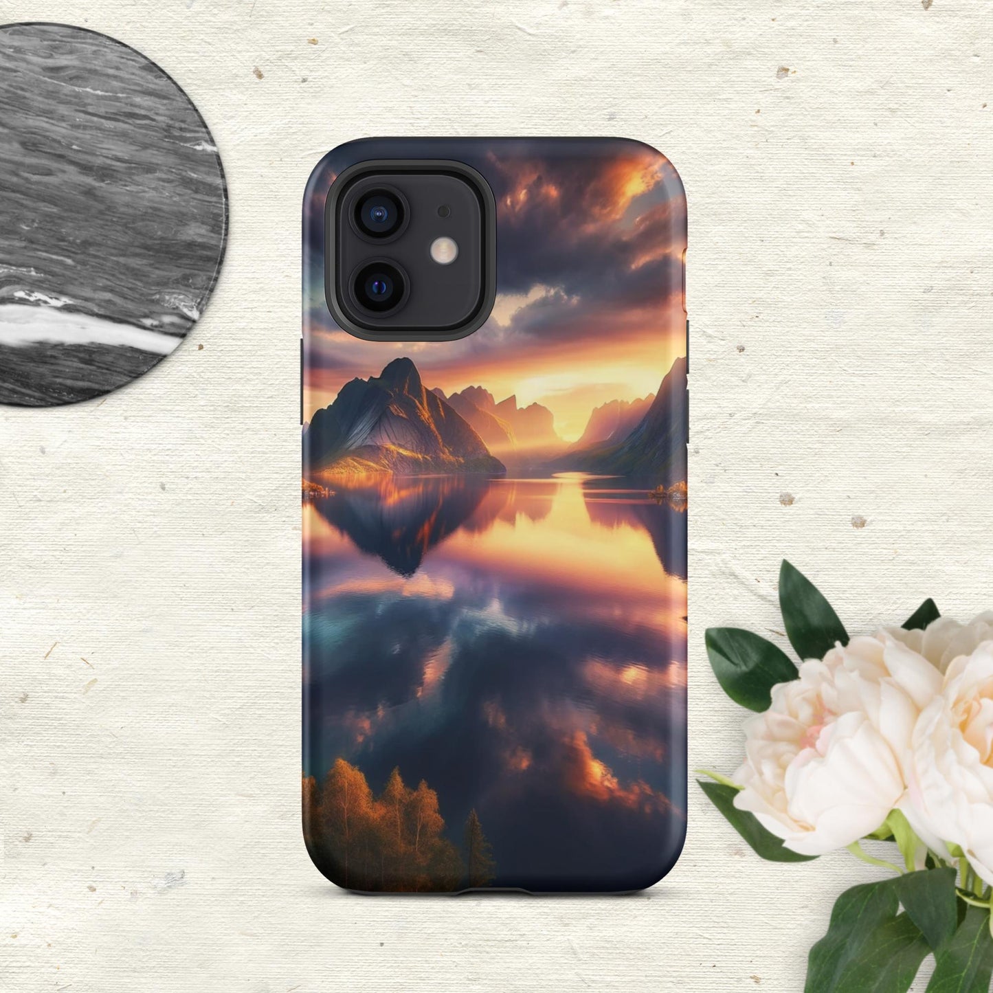 The Hologram Hook Up Matte / iPhone 12 Rivers of Reflection Tough Case for iPhone®