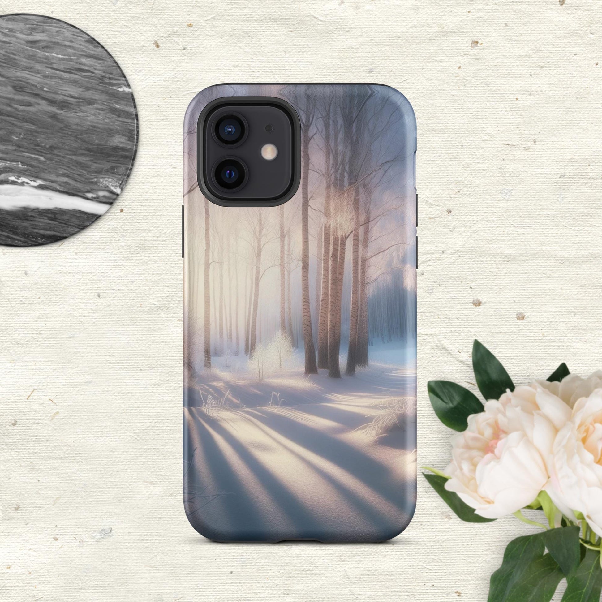 The Hologram Hook Up Matte / iPhone 12 Snowy Escapade Tough Case for iPhone®