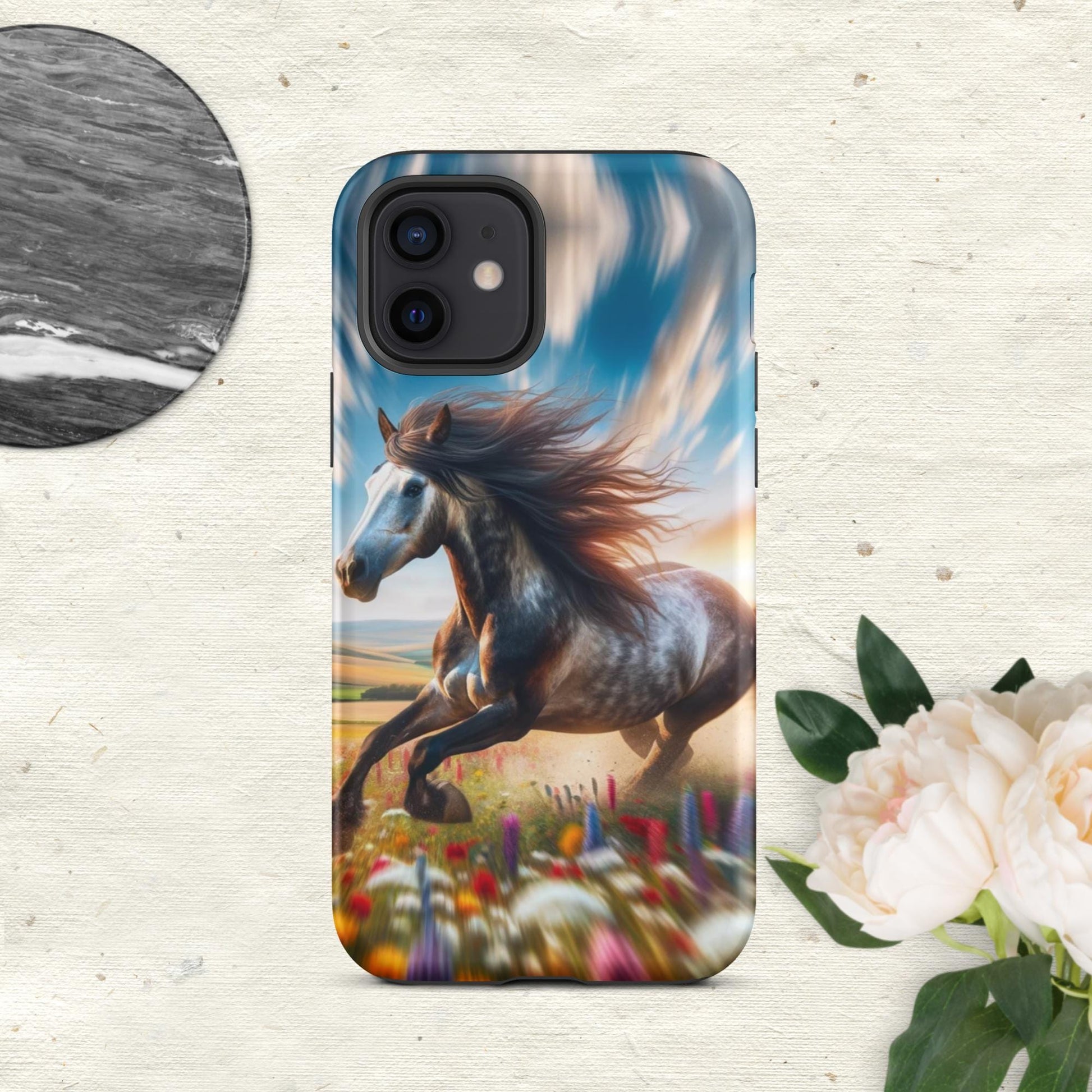 The Hologram Hook Up Matte / iPhone 12 Speed Horse Tough Case for iPhone®