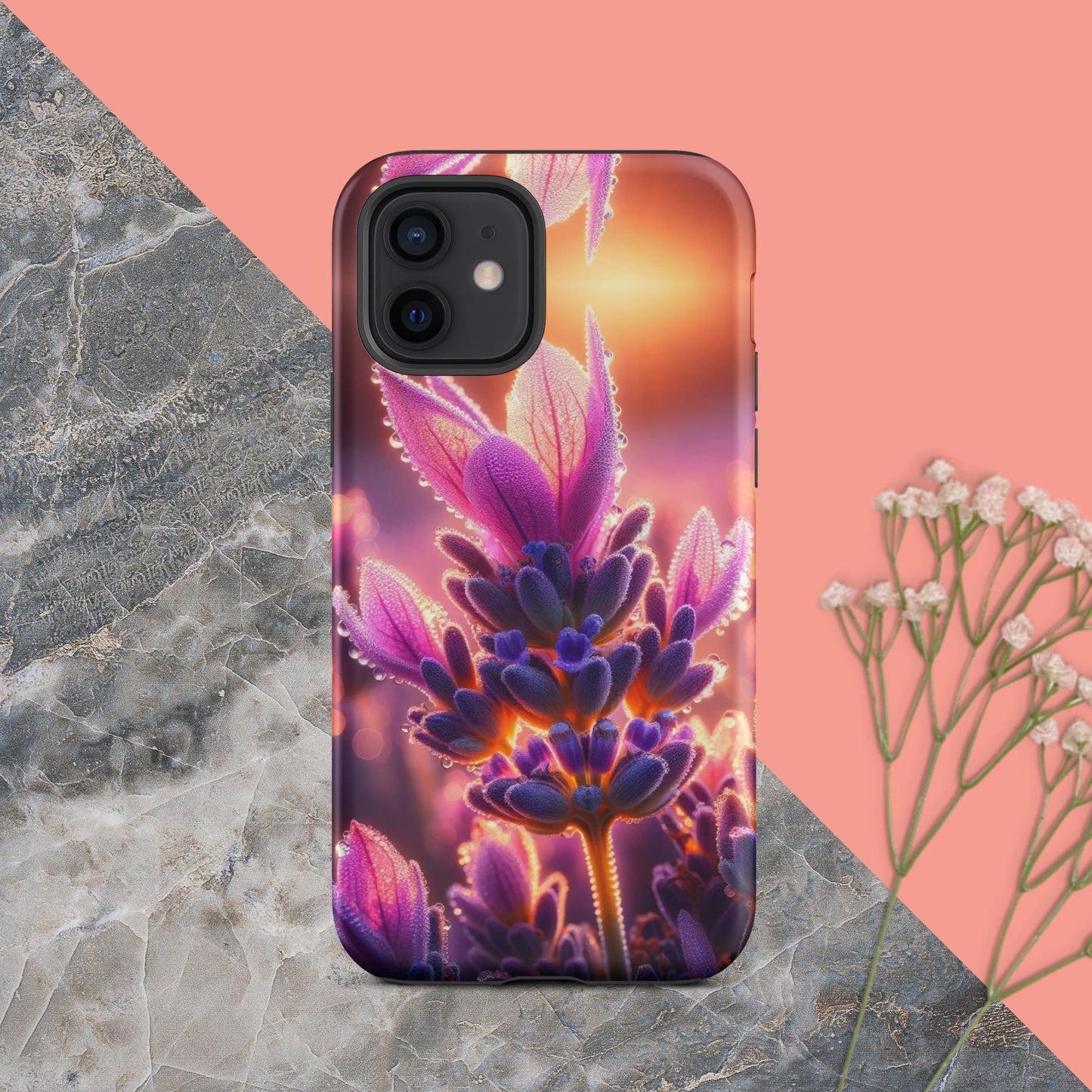 The Hologram Hook Up Matte / iPhone 12 Sunrise Lavender Tough Case for iPhone®