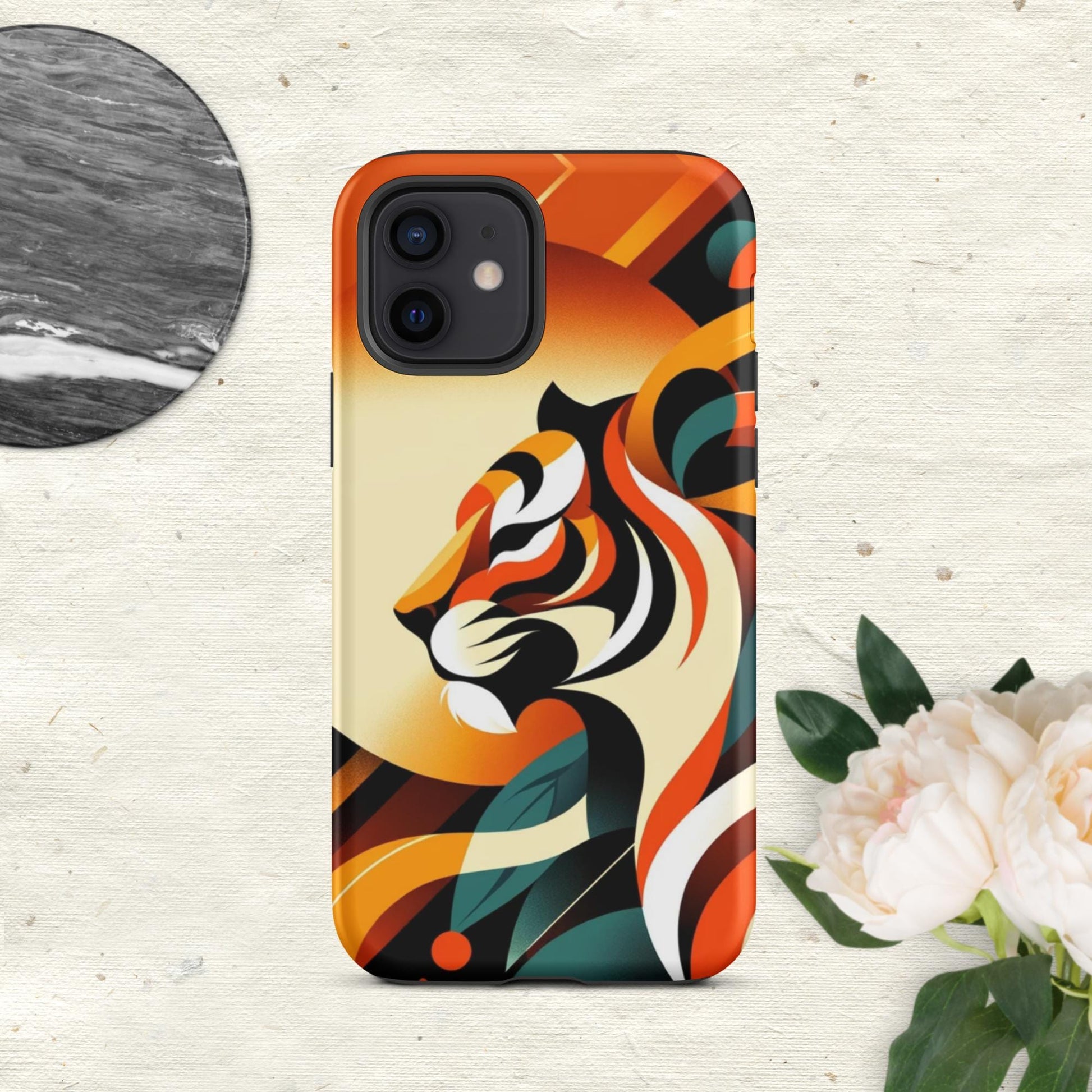 The Hologram Hook Up Matte / iPhone 12 Tiger Icon Tough Case for iPhone®