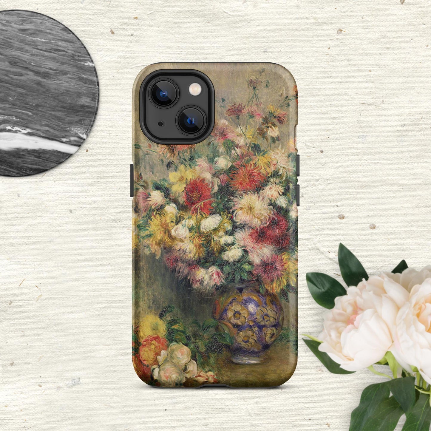 The Hologram Hook Up Matte / iPhone 13 Dahlias Renoir Tough Case for iPhone®