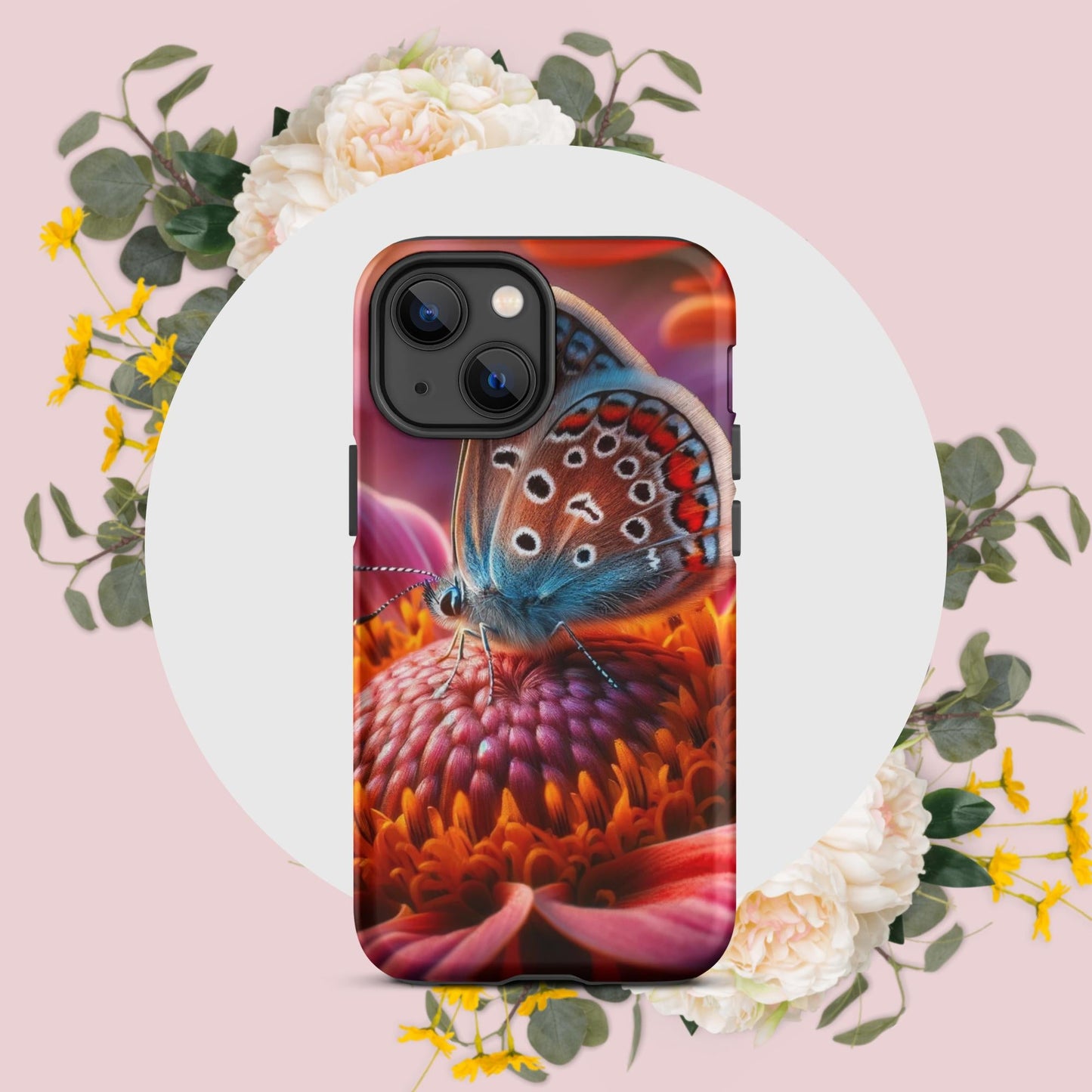 The Hologram Hook Up Matte / iPhone 13 mini Butterfly Abode Tough Case for iPhone®