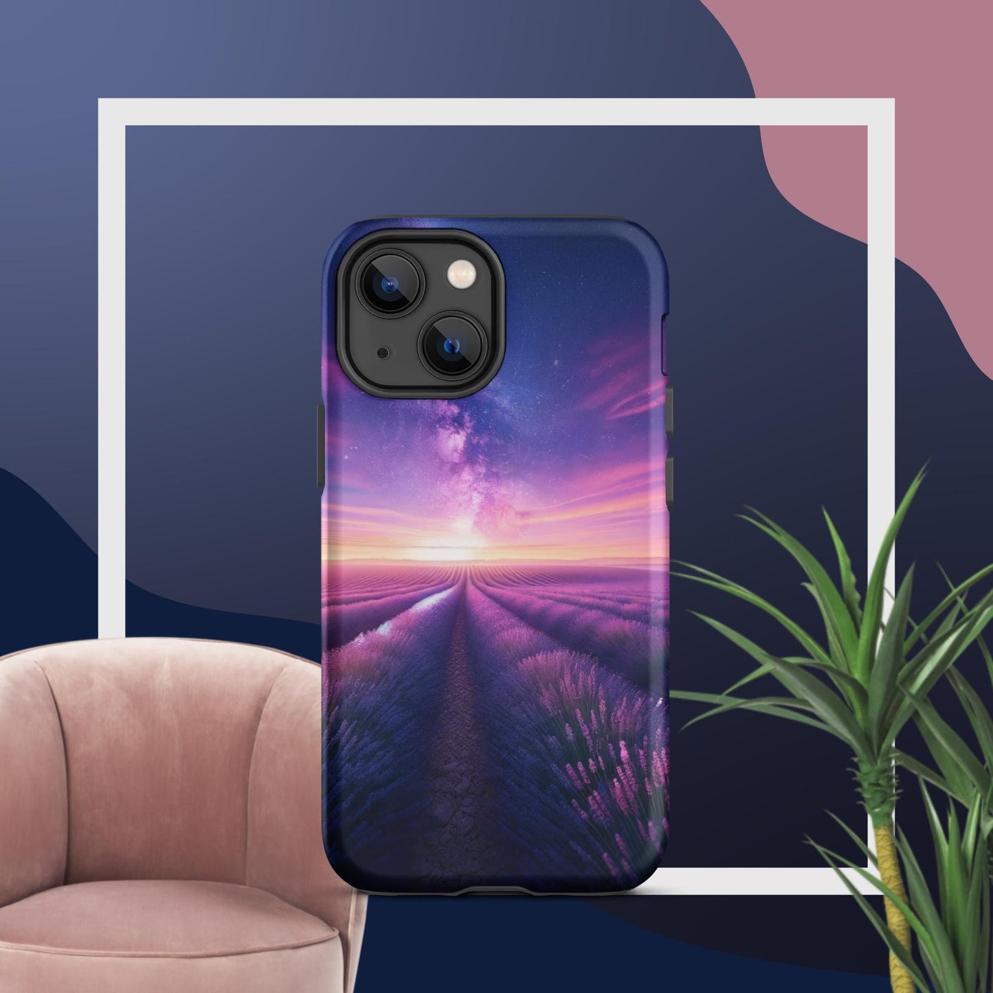 The Hologram Hook Up Matte / iPhone 13 mini Lavender Fields Forever Tough Case for iPhone®