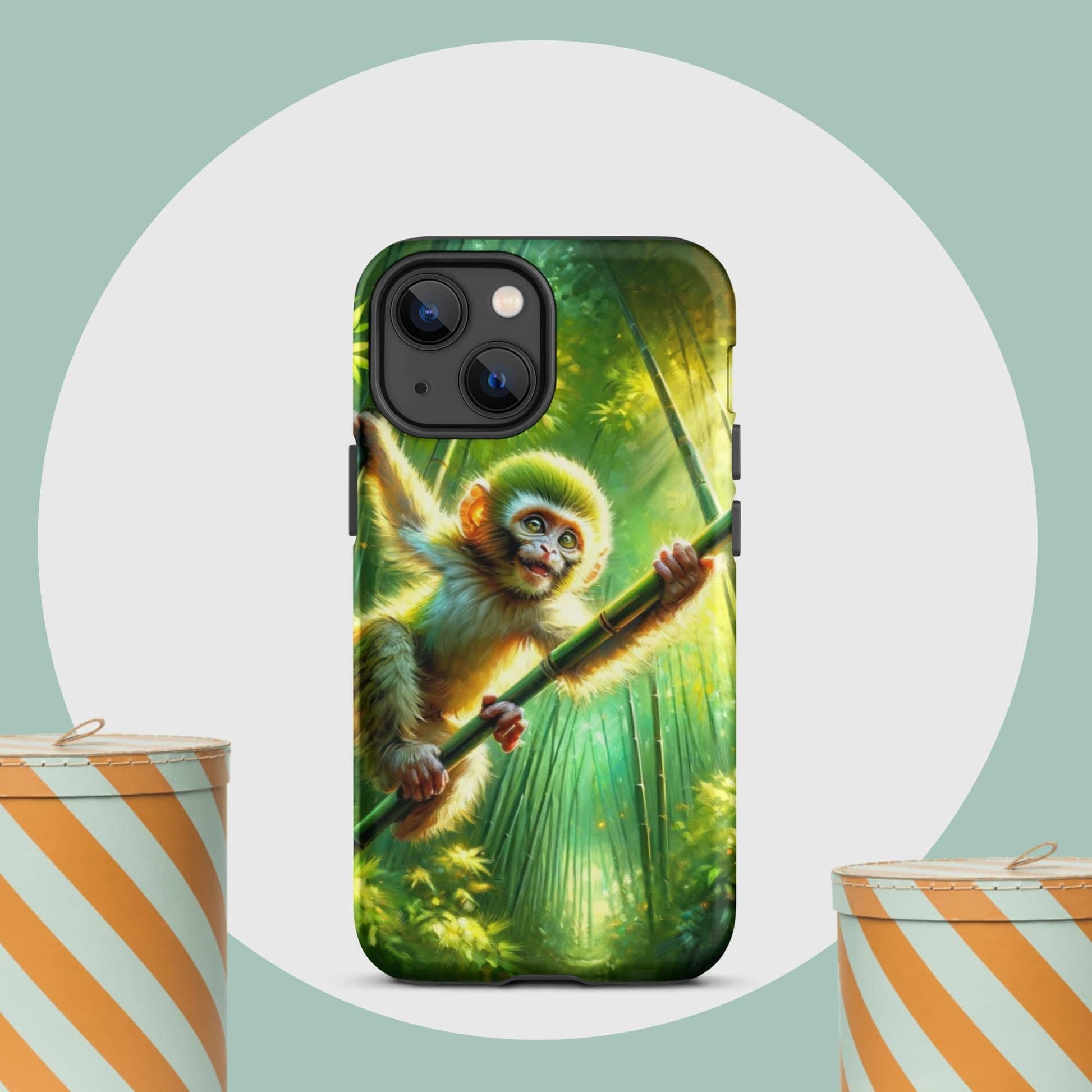 The Hologram Hook Up Matte / iPhone 13 mini Monkey Tough Case for iPhone®