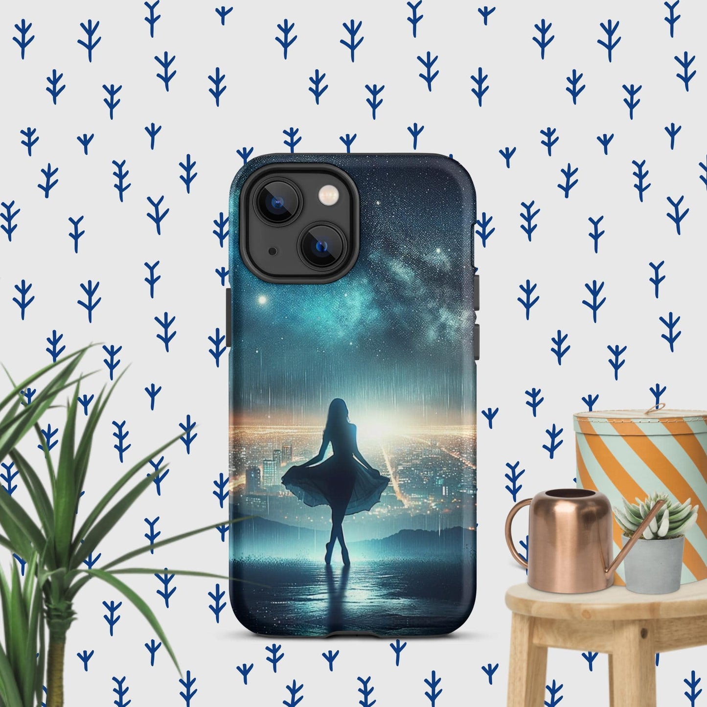 The Hologram Hook Up Matte / iPhone 13 mini Night Dance Tough Case for iPhone®