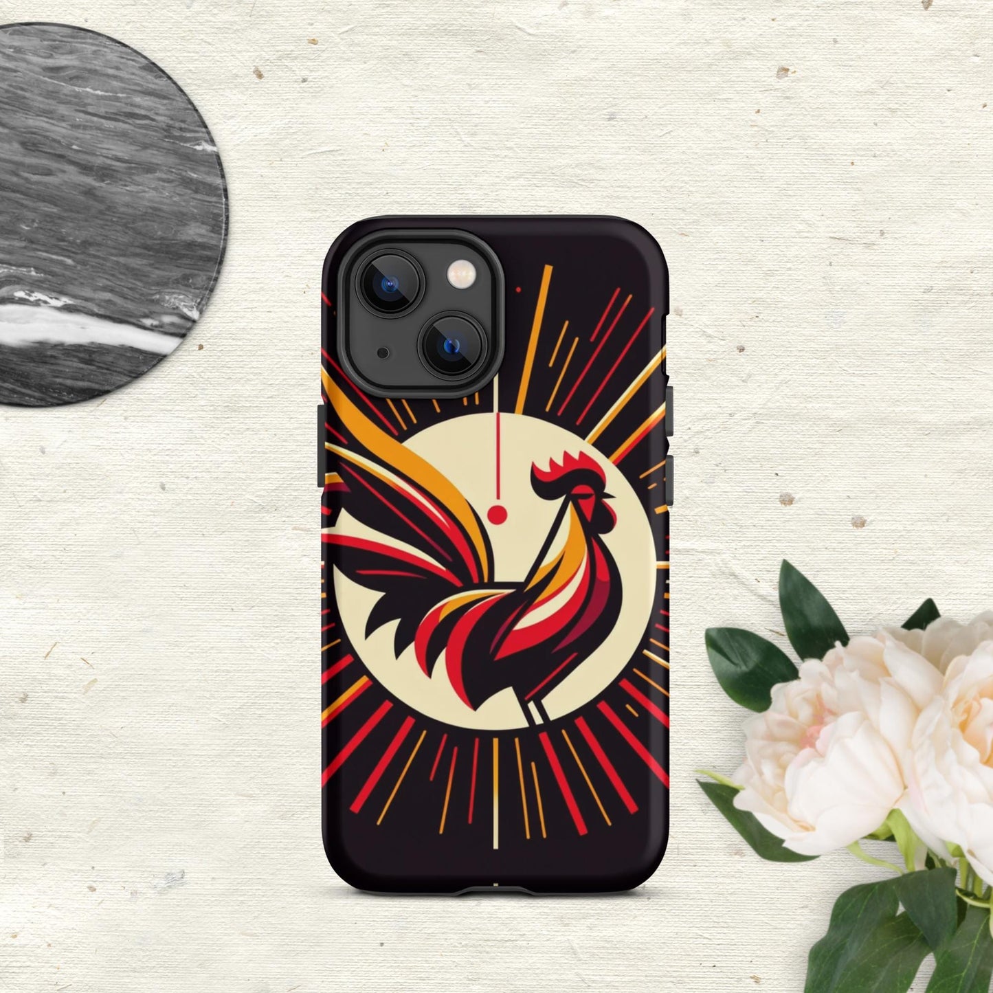 The Hologram Hook Up Matte / iPhone 13 mini Rooster Icon Tough Case for iPhone®