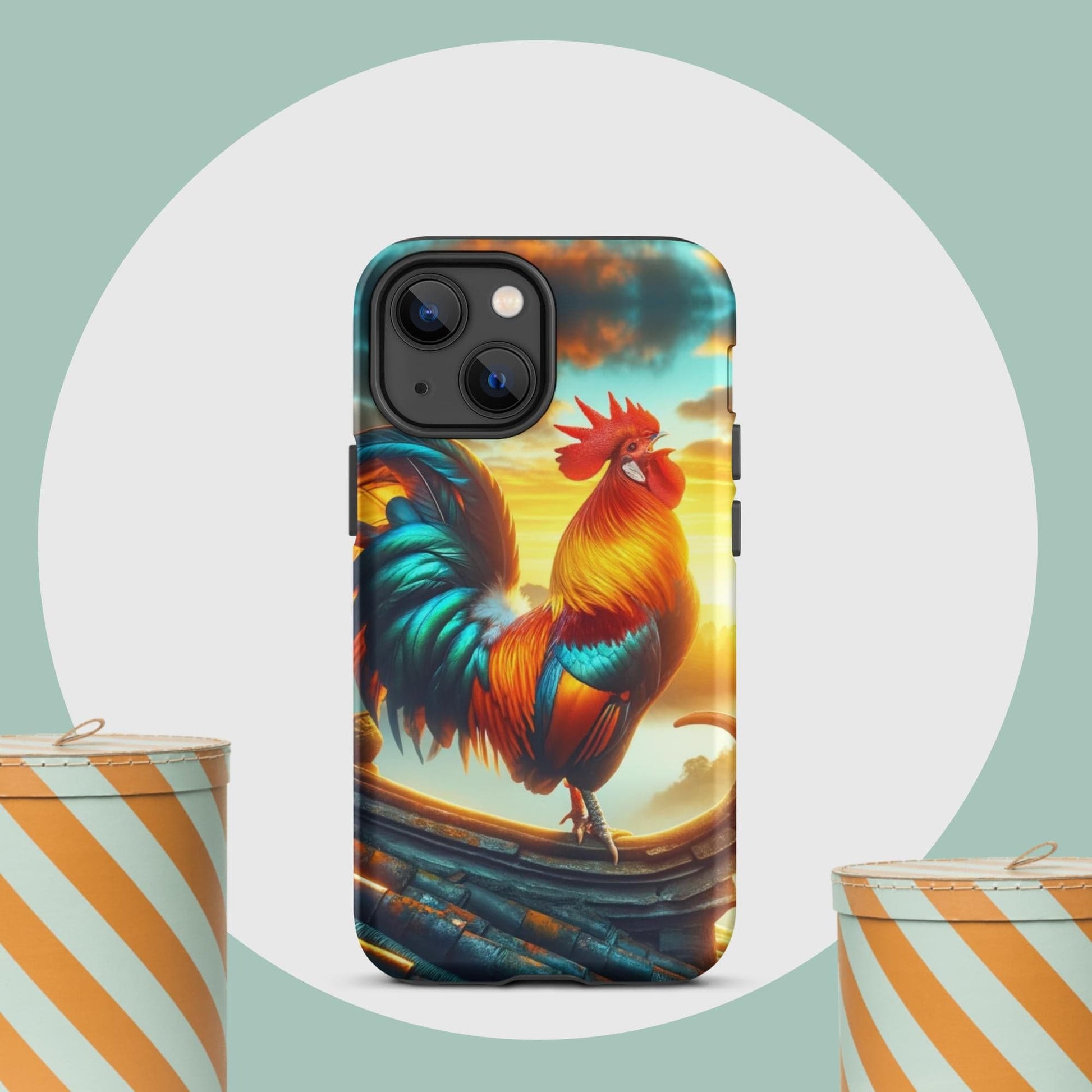 The Hologram Hook Up Matte / iPhone 13 mini Rooster Tough Case for iPhone®