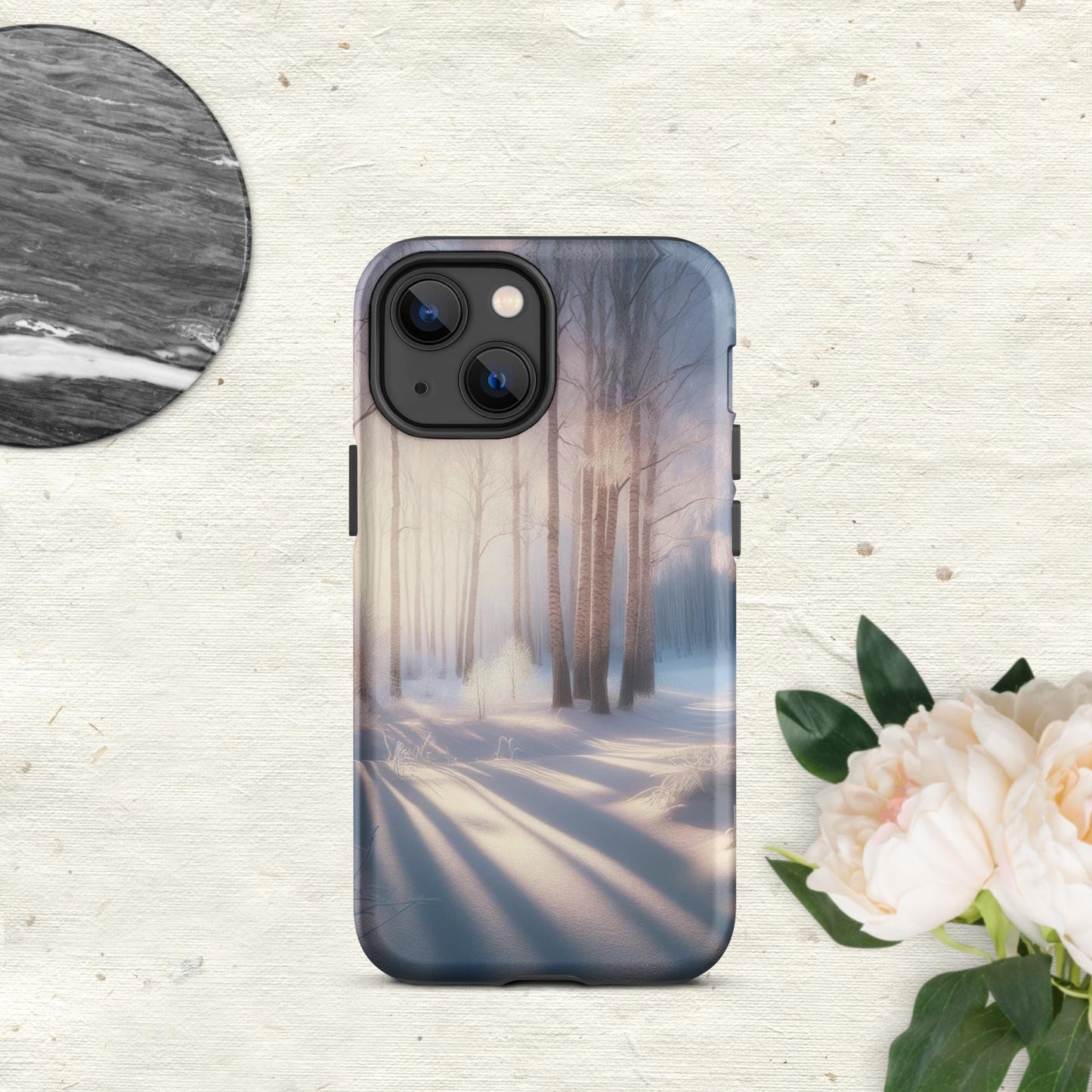The Hologram Hook Up Matte / iPhone 13 mini Snowy Escapade Tough Case for iPhone®