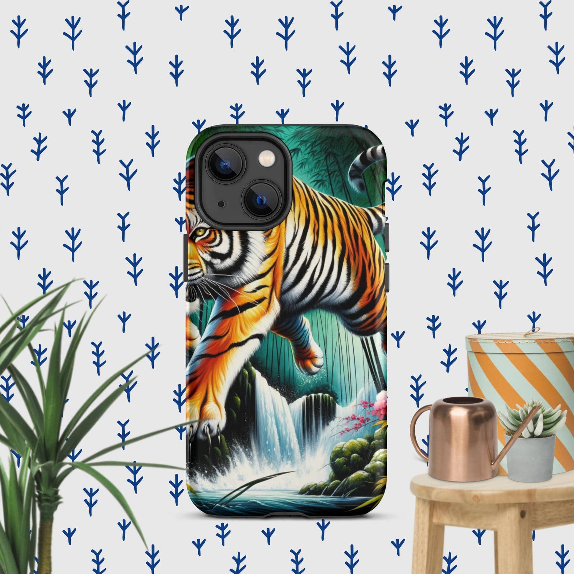 The Hologram Hook Up Matte / iPhone 13 mini Tiger Tough Case for iPhone®
