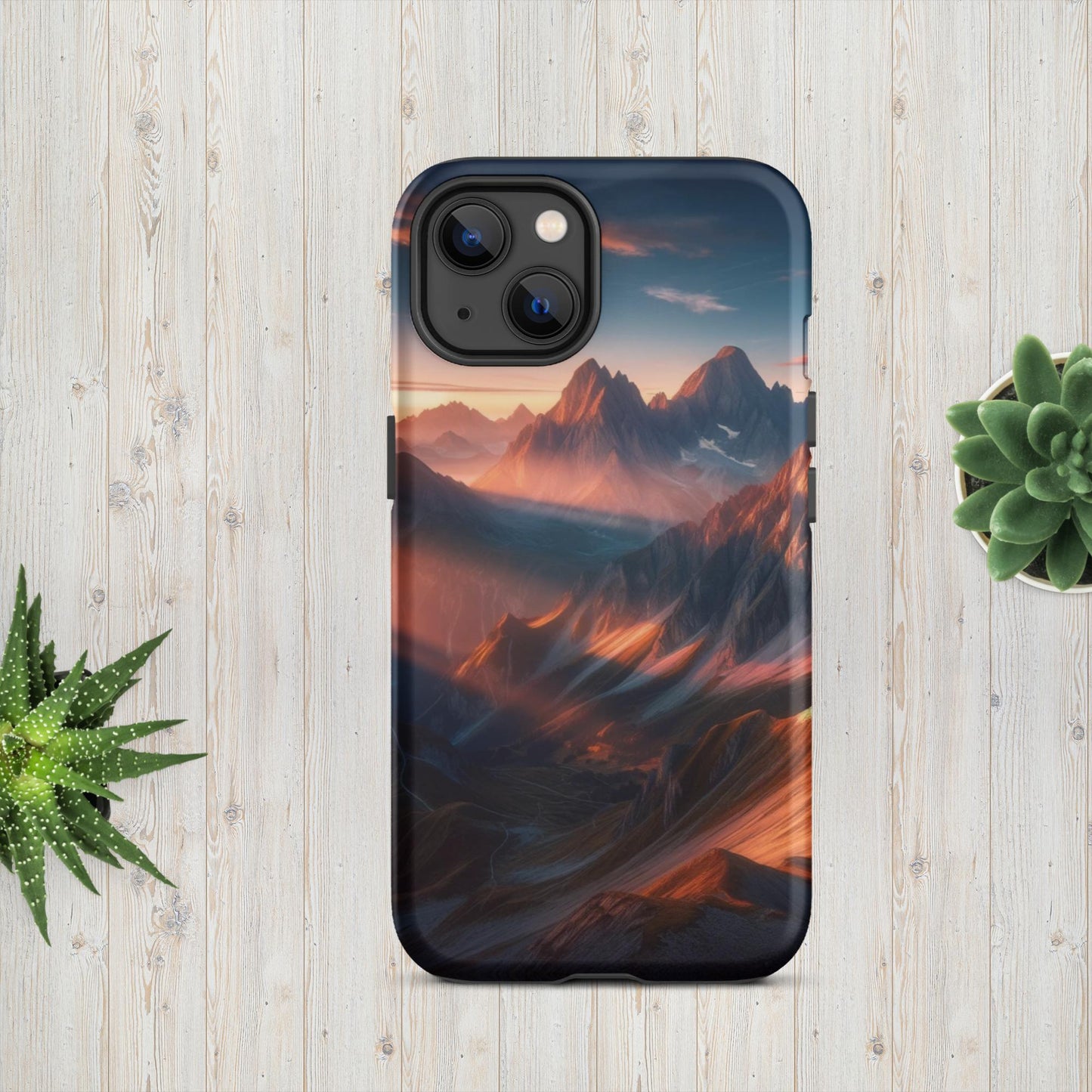 The Hologram Hook Up Matte / iPhone 13 Mountain Mornings Tough Case for iPhone®