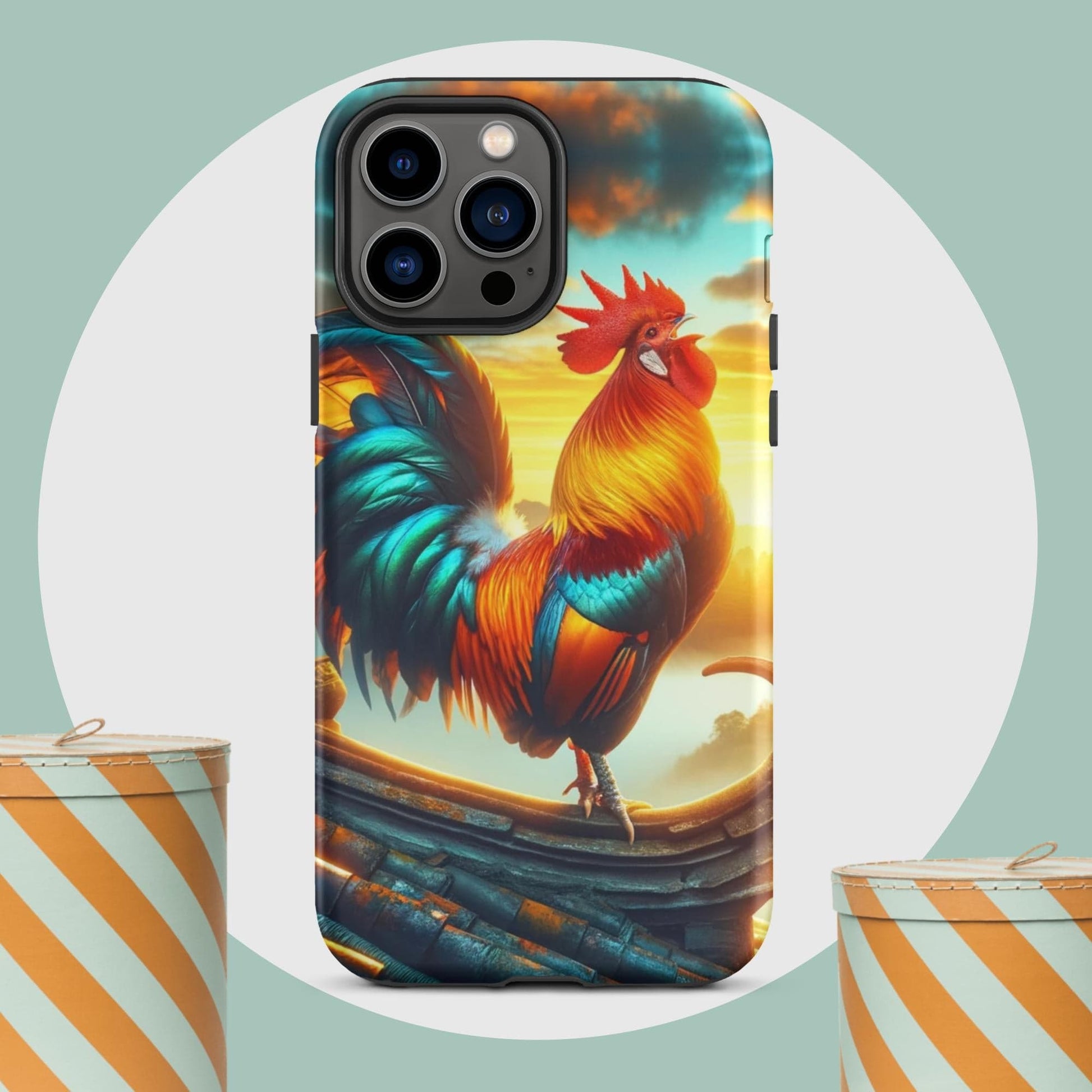 The Hologram Hook Up Matte / iPhone 13 Pro Max Rooster Tough Case for iPhone®