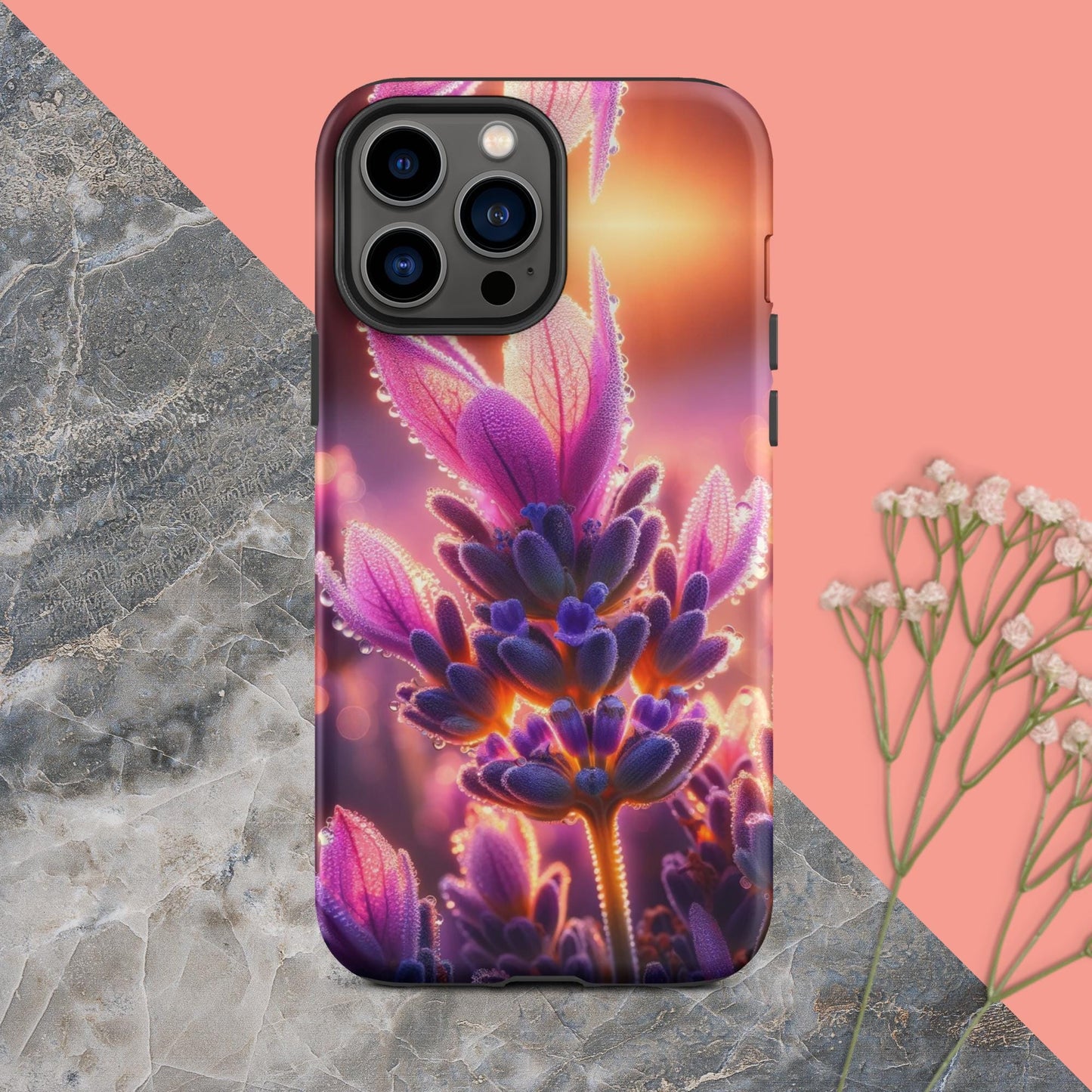 The Hologram Hook Up Matte / iPhone 13 Pro Max Sunrise Lavender Tough Case for iPhone®