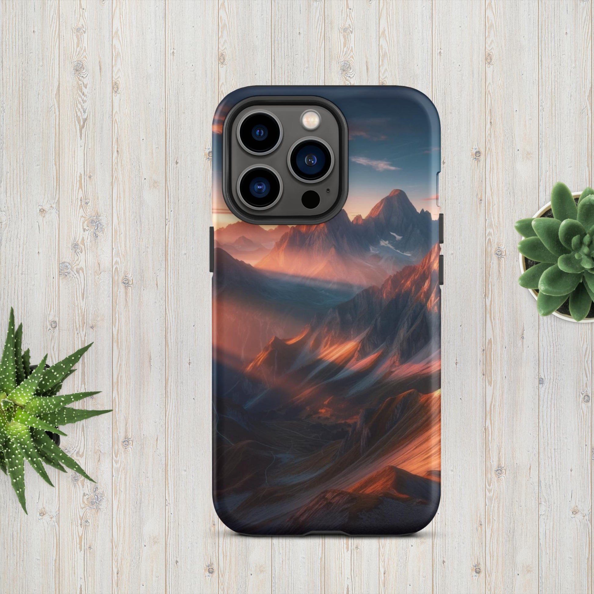 The Hologram Hook Up Matte / iPhone 13 Pro Mountain Mornings Tough Case for iPhone®