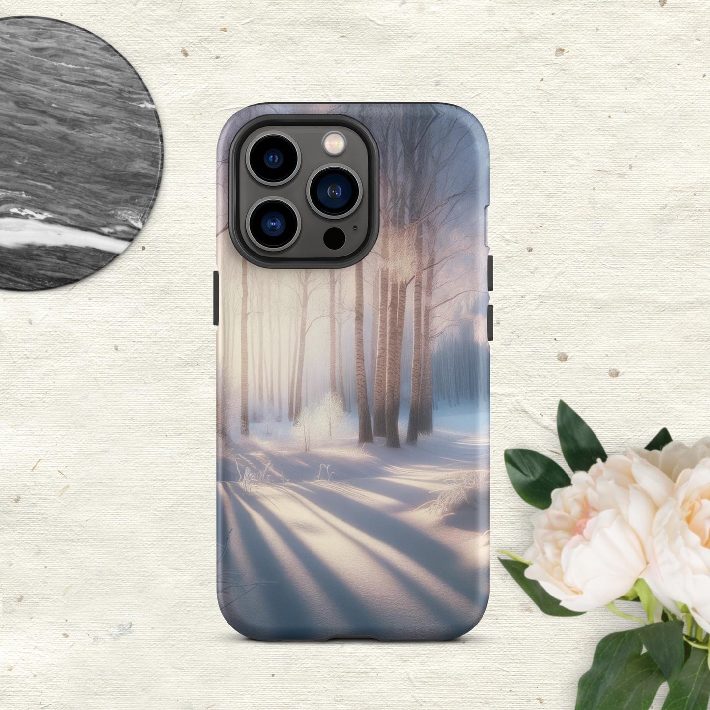 The Hologram Hook Up Matte / iPhone 13 Pro Snowy Escapade Tough Case for iPhone®